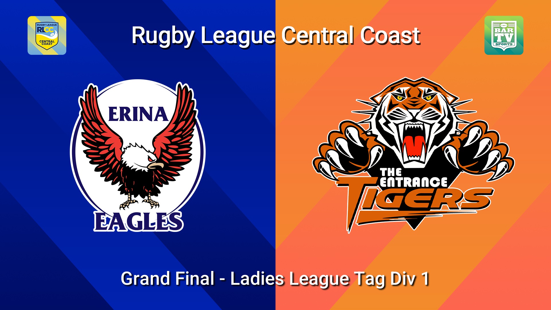 260816-video-RLCC Grand Final - Ladies League Tag Div 1 - Erina Eagles v The Entrance Tigers Slate Image