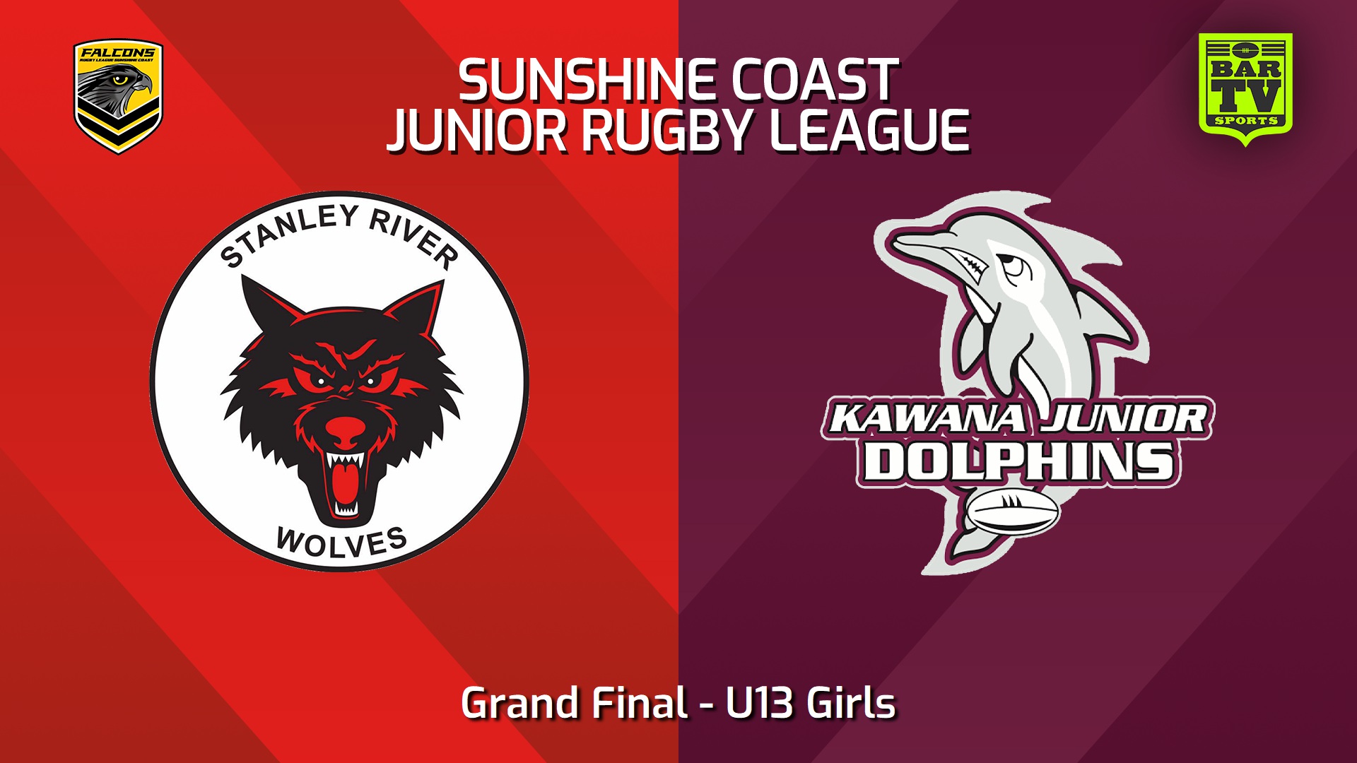 250906-video-Sunshine Coast Junior Rugby League Grand Final - U13 Girls - Stanley River Wolves JRL v Kawana Dolphins JRL Slate Image