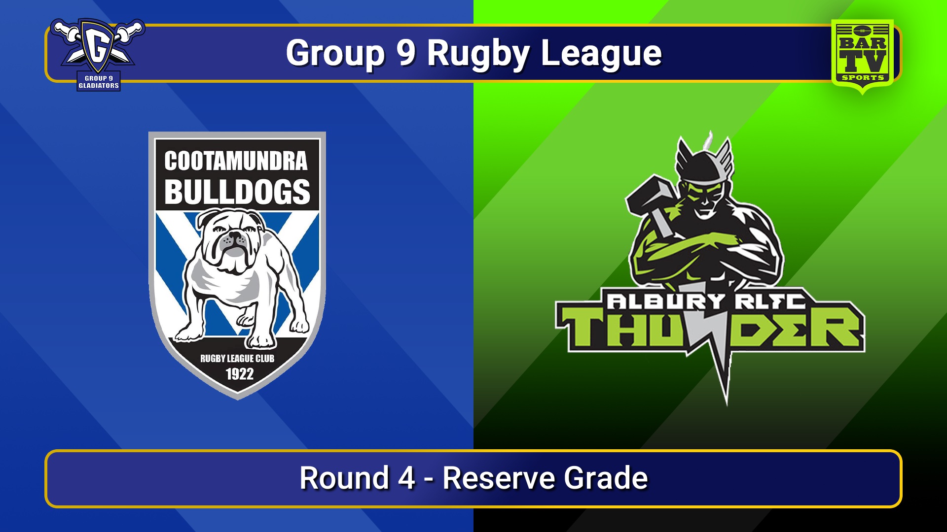 250510-video-Group 9 RL Round 4 - Reserve Grade - Cootamundra Bulldogs v Albury Thunder Slate Image