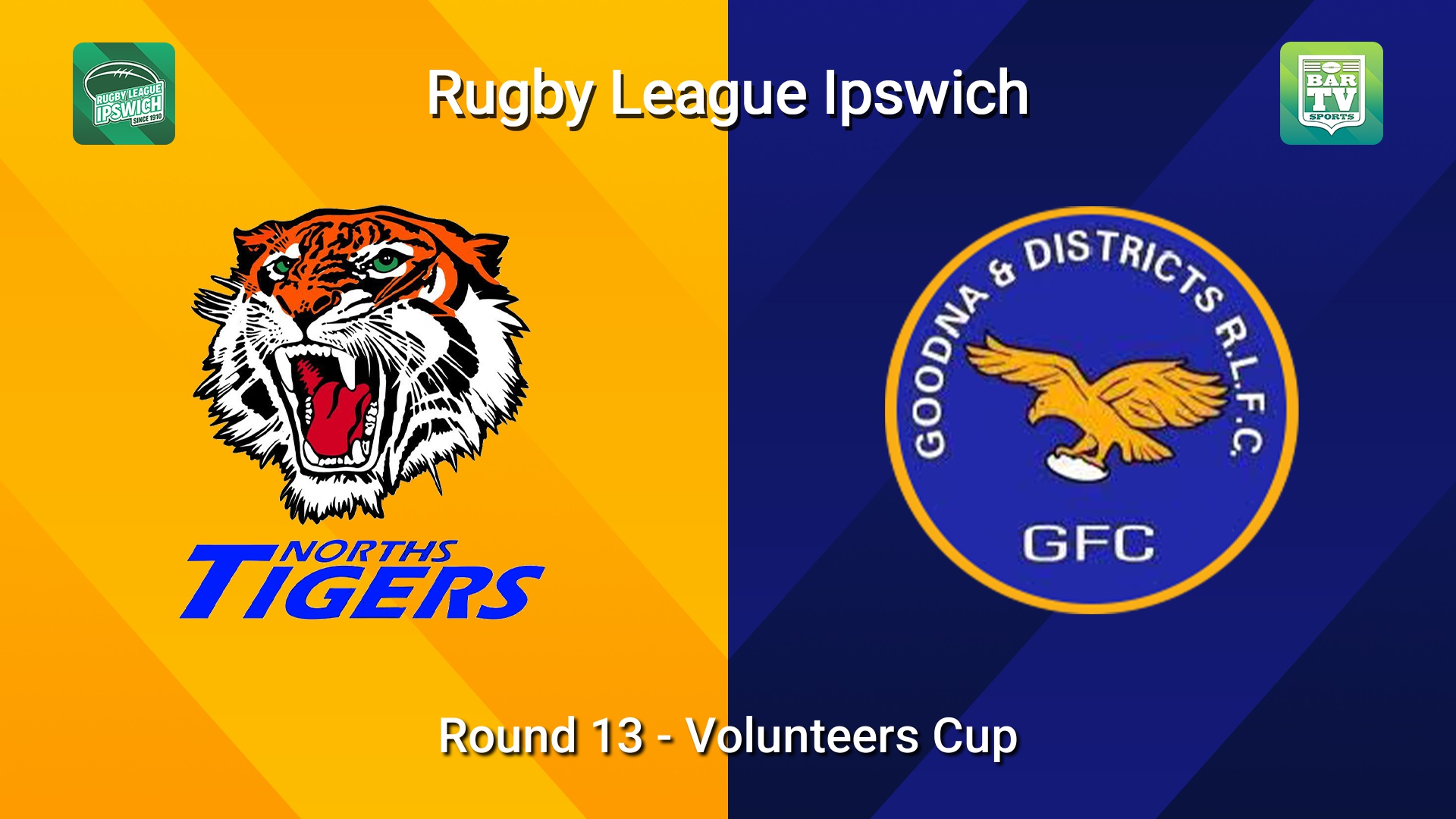 260712-video-Rugby League Ipswich Round 13 - Volunteers Cup - Norths Tigers v Goodna Slate Image