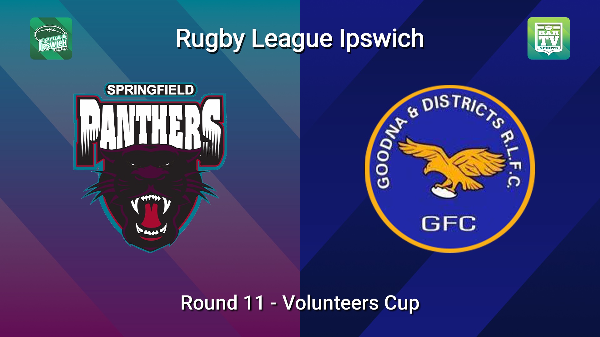 260627-video-Rugby League Ipswich Round 11 - Volunteers Cup - Springfield Panthers v Goodna Slate Image