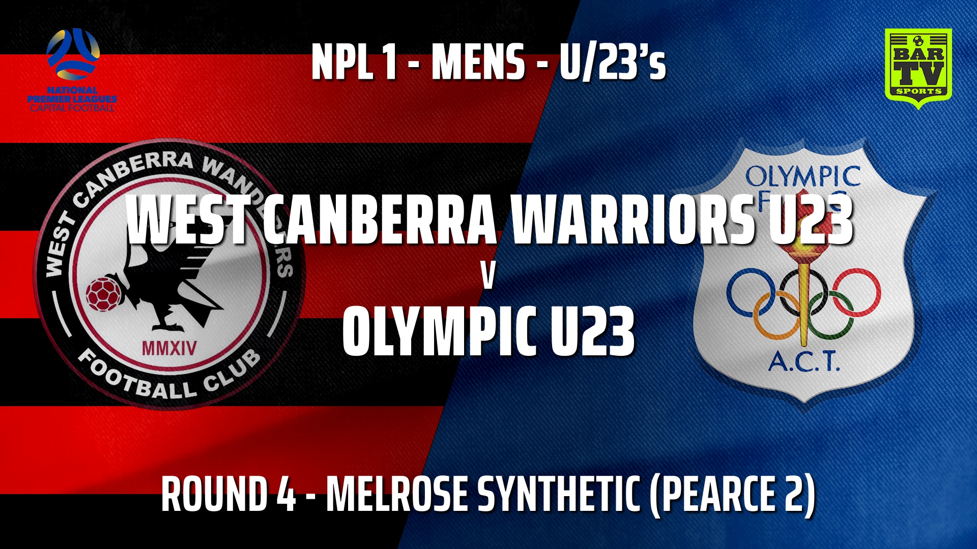 210501-NPL1 U23 Capital Round 4 - West Canberra Wanderers U23s v Canberra Olympic U23 Slate Image