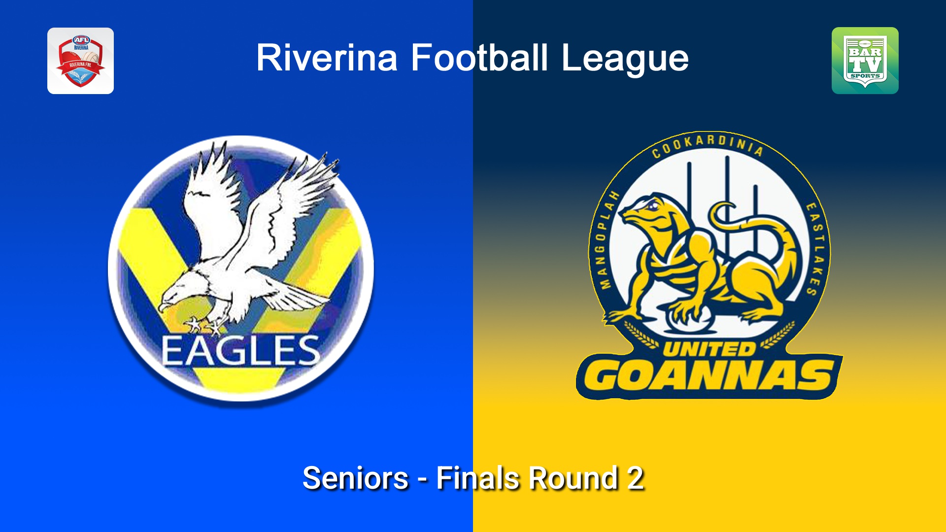 260829-video-Riverina Football League Finals Round 2 - Under 18's - Narrandera Imperial v MCUE Goannas Slate Image