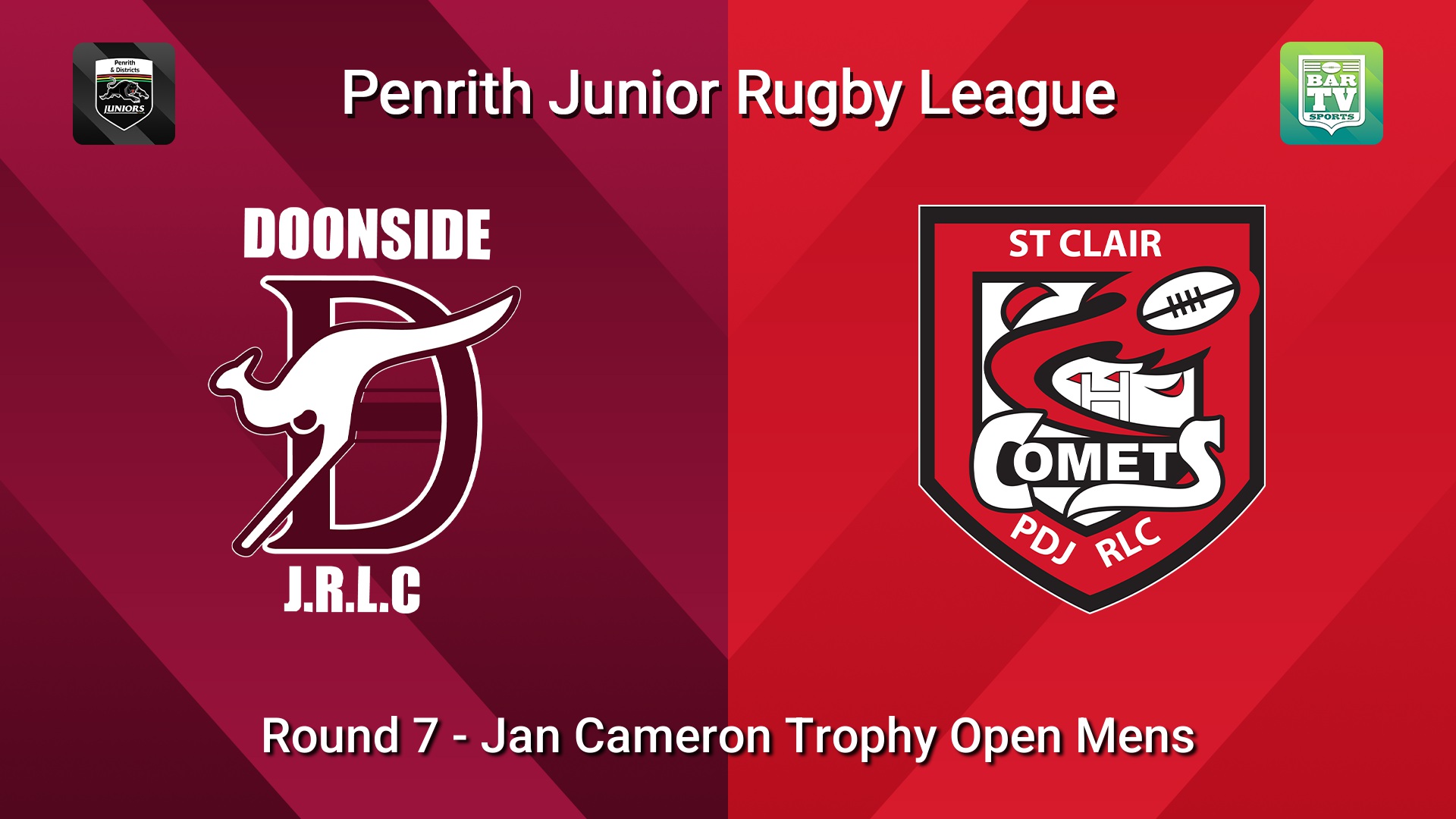260531-video-Penrith & District Junior Rugby League Round 7 - Jan Cameron Trophy Open Mens - Doonside v St Clair Minigame Slate Image