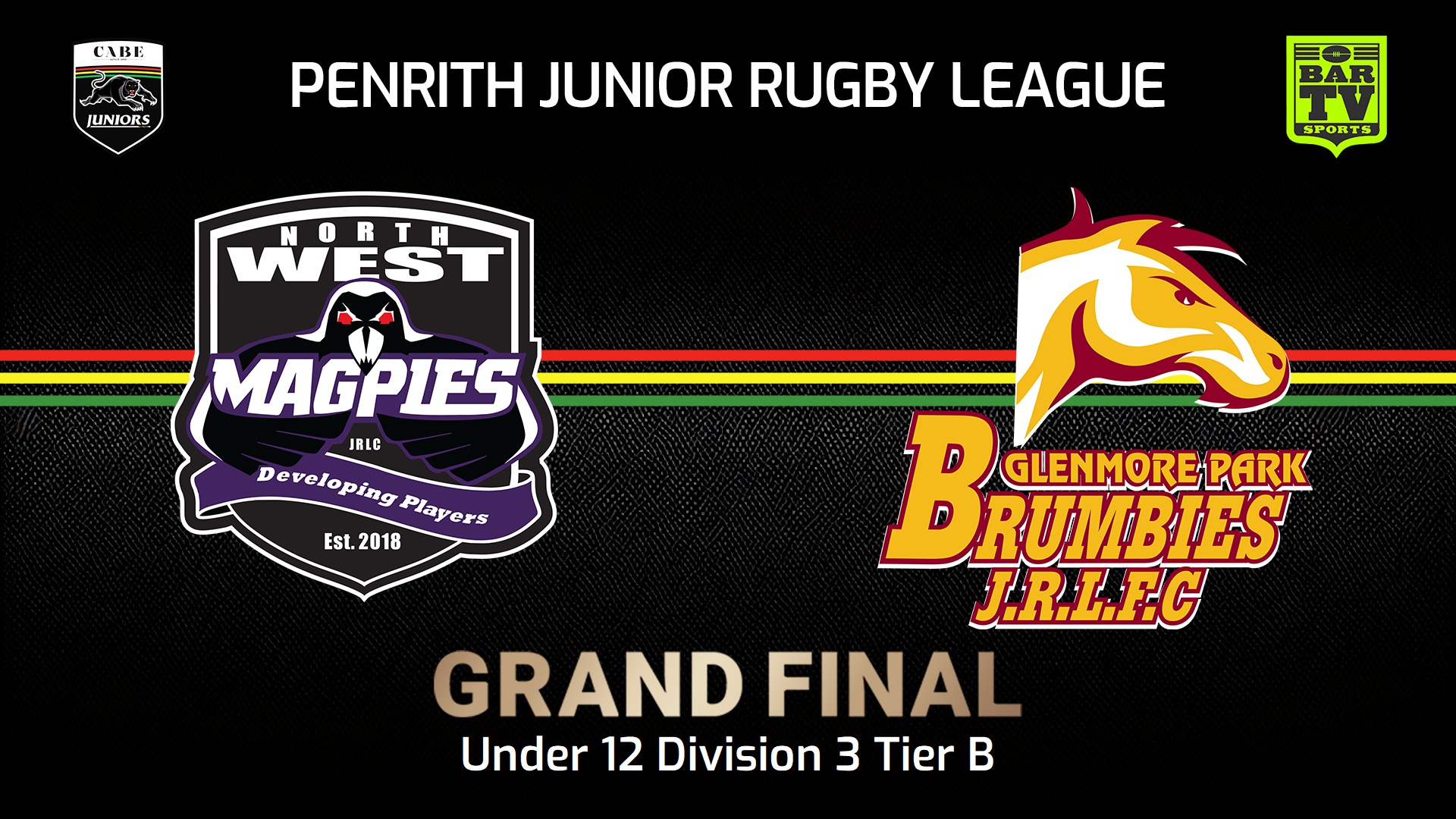240831-video-Penrith & District Junior Rugby League Grand Final - U12 Div 3B - North West Magpies v Glenmore Park Brumbies Slate Image