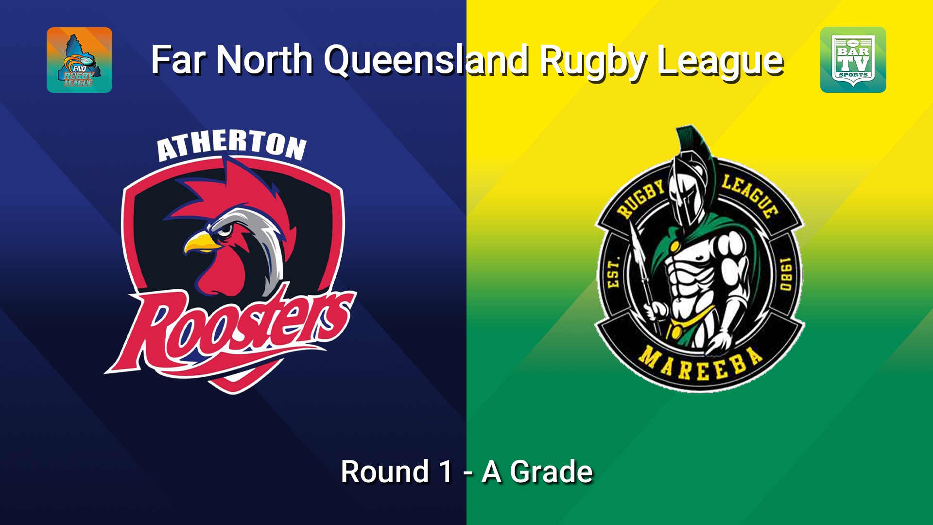 260321-video-FNQ Rugby League Round 1 - A Grade - Atherton Roosters  v Mareeba Gladiators  Slate Image