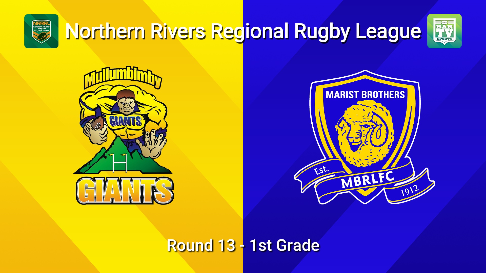 260726-video-Northern Rivers Round 13 - 1st Grade - Mullumbimby Giants v Lismore Marist Brothers Slate Image