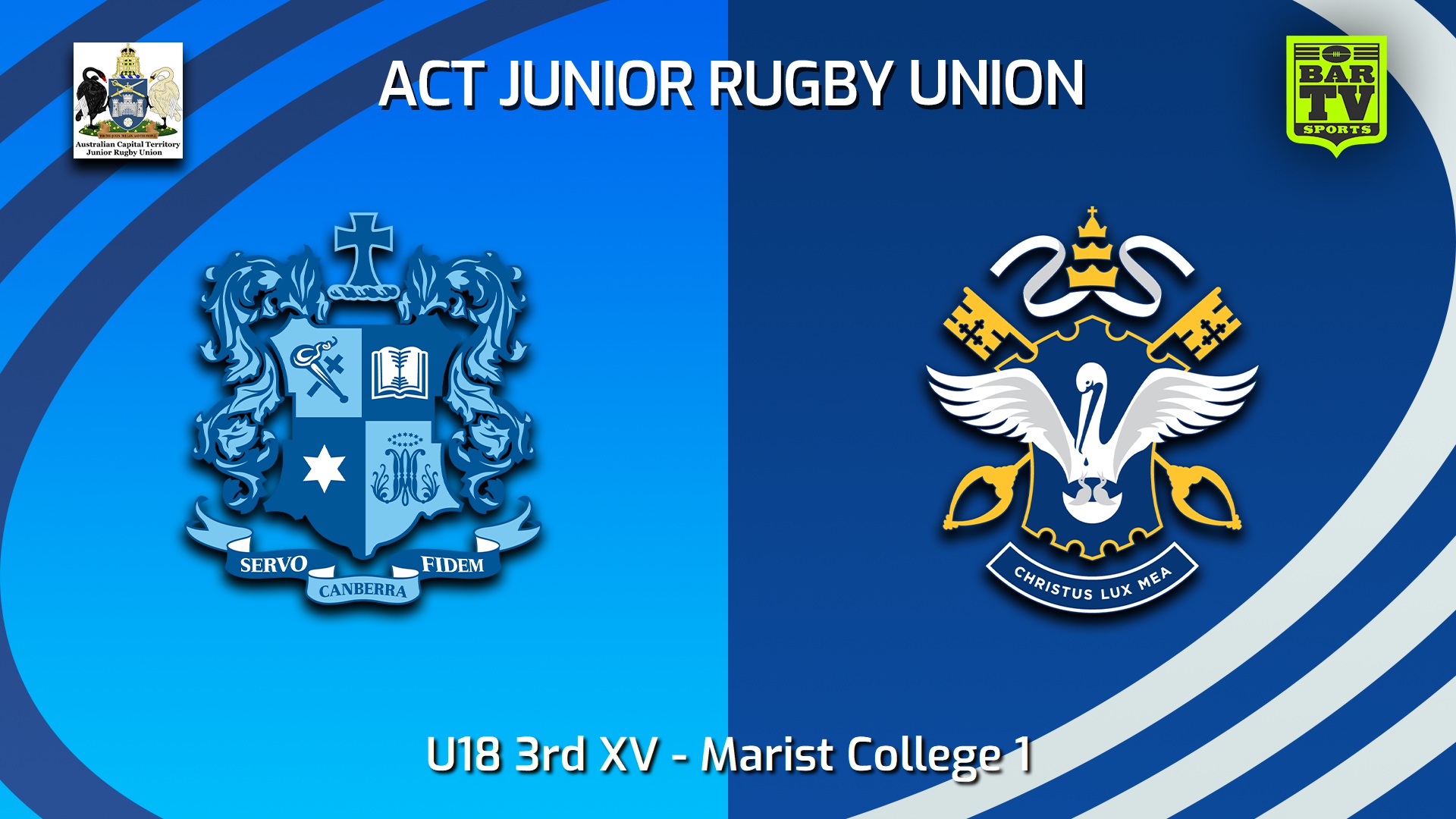 250517-video-ACT Junior Rugby Union U18 3rd XV - Marist College Canberra v St Edmund's College Slate Image