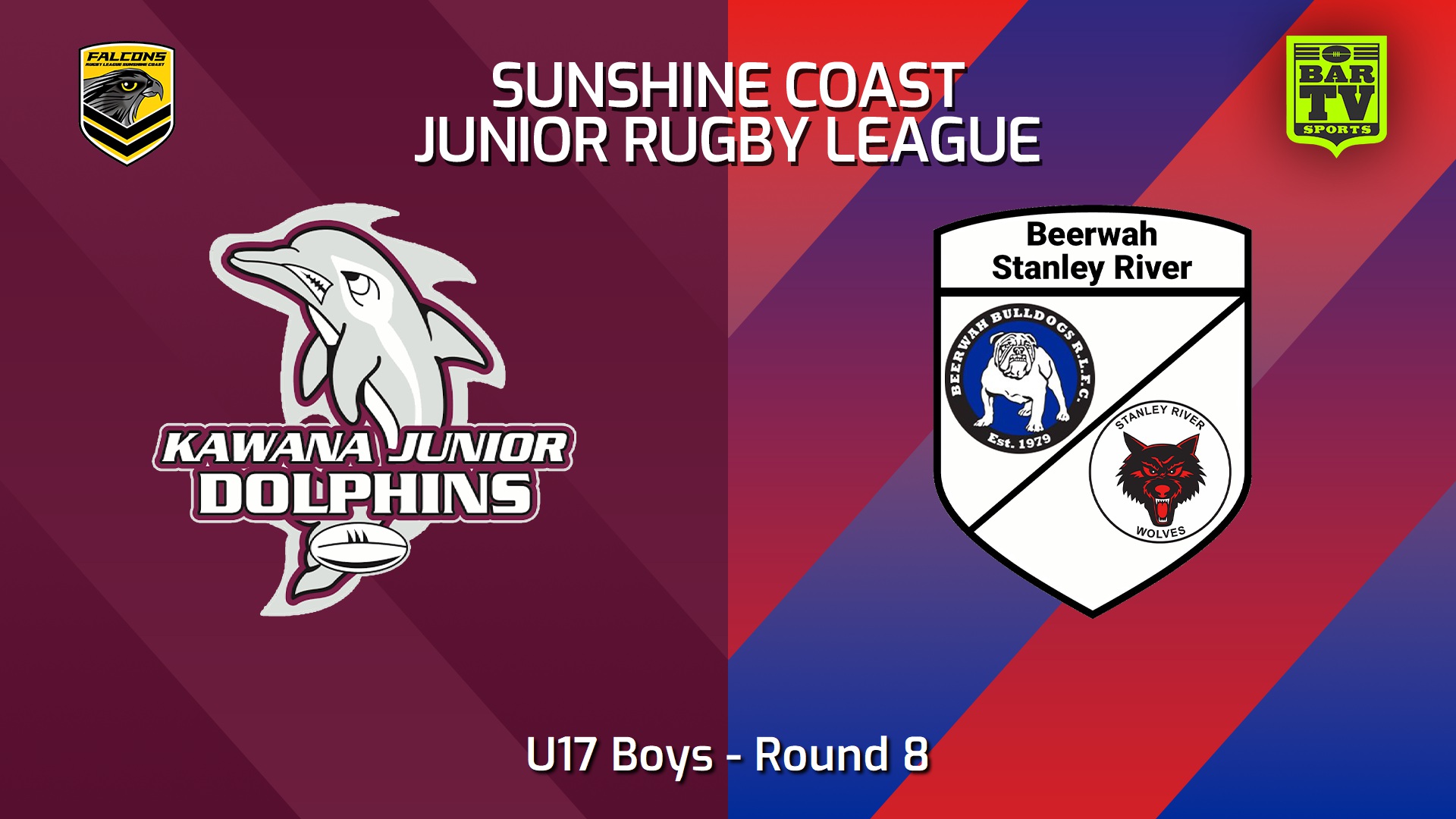 240525-video-Sunshine Coast Junior Rugby League Round 8 - U17 Boys - Kawana Dolphins JRL v Beerwah/Stanley River JRL Slate Image