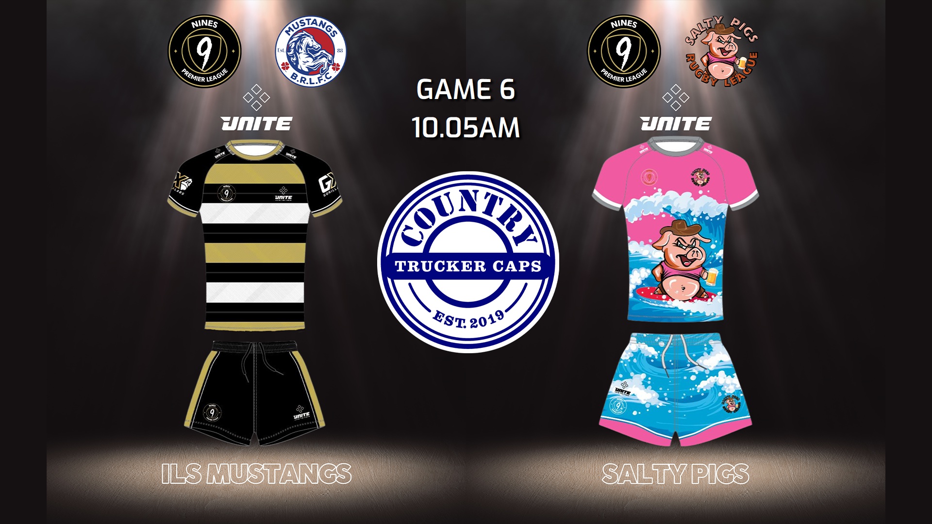 240126-Nines Premier League Game 6 - Insite Pool - ILS Mustangs v Salty Pigs Slate Image