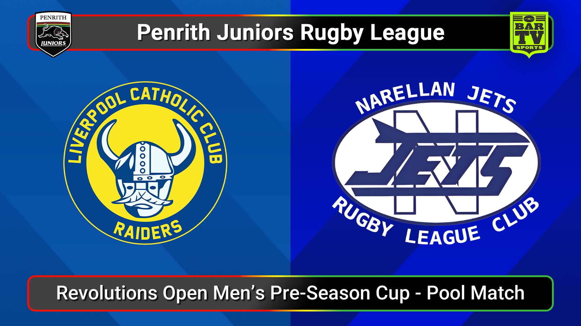 250301-video-Penrith & District Junior Rugby League Pool Match - Revolutions Open Men’s Pre-Season Cup - Liverpool Catholic Club Raiders v Narellan Jets Slate Image