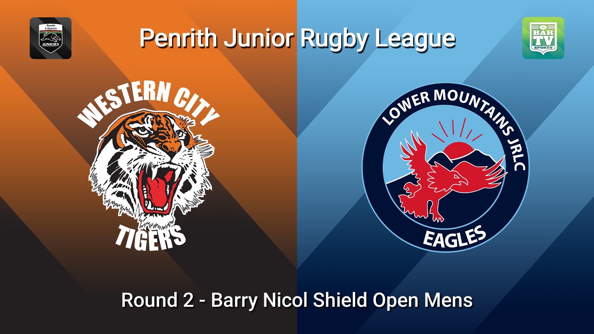 260412-video-Penrith & District Junior Rugby League Round 2 - Barry Nicol Shield Open Mens - Western City Tigers v Lower Mountains Slate Image