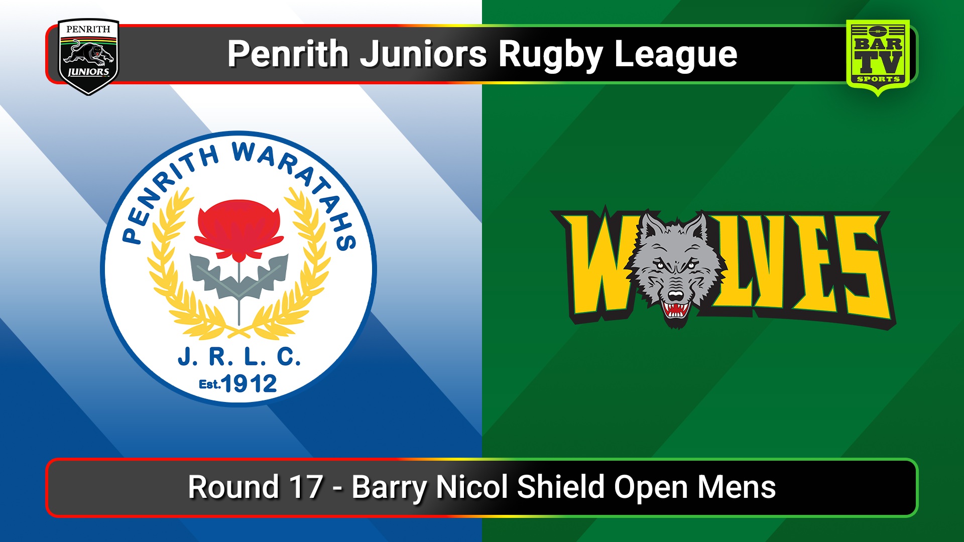 250810-video-Penrith & District Junior Rugby League Round 17 - Barry Nicol Shield Open Mens - Penrith Waratahs v Windsor Wolves Slate Image