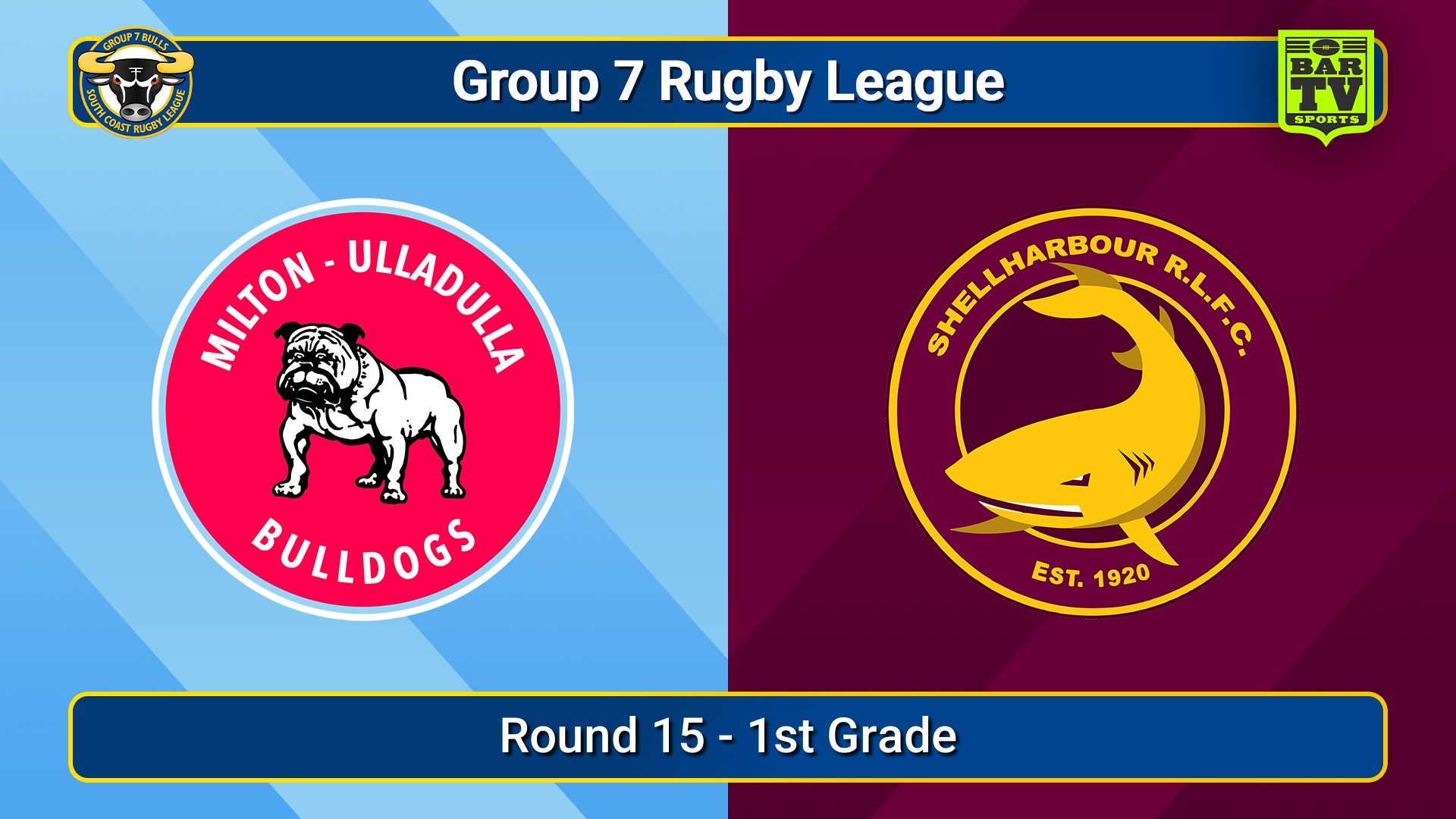 250810-video-South Coast Round 15 - 1st Grade - Milton-Ulladulla Bulldogs v Shellharbour Sharks Slate Image