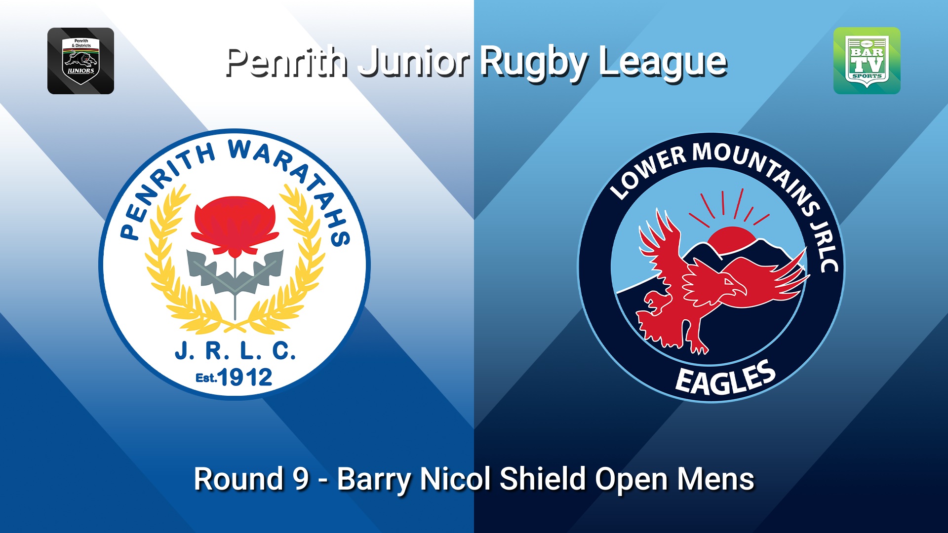 260614-video-Penrith & District Junior Rugby League Round 9 - Barry Nicol Shield Open Mens - Penrith Waratahs v Lower Mountains Slate Image