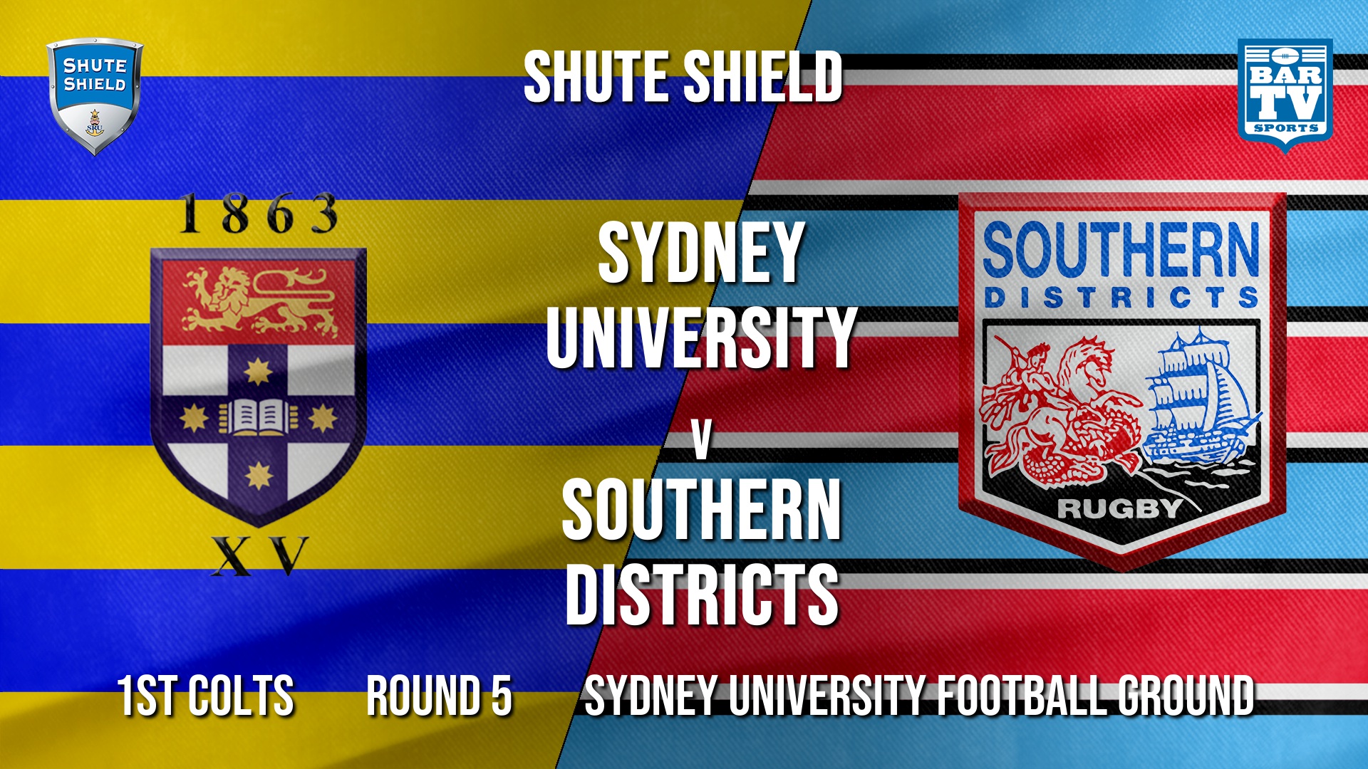 Shute Shield Round 5 - 1st Colts - Sydney University v Southern Districts Slate Image