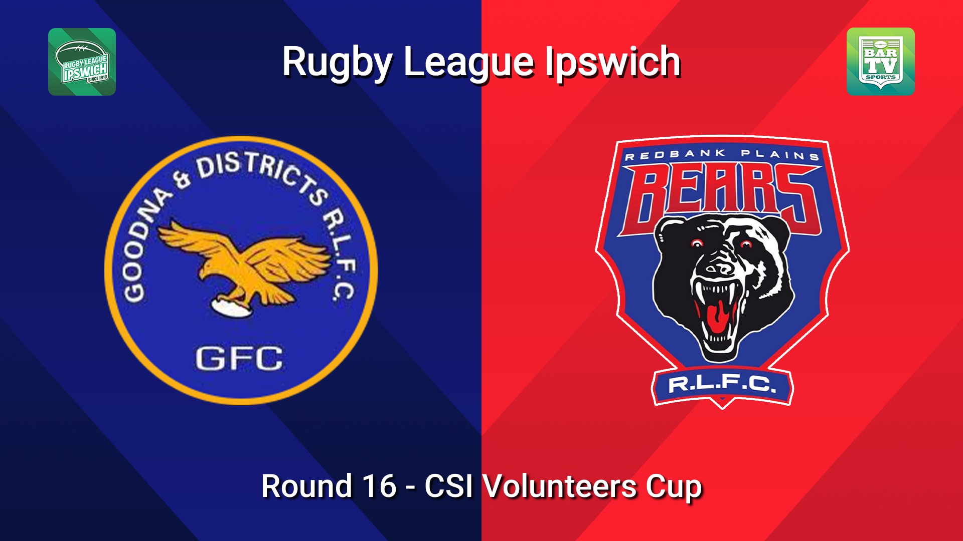 260801-video-Rugby League Ipswich Round 16 - CSI Volunteers Cup - Goodna v Redbank Plains Bears Slate Image