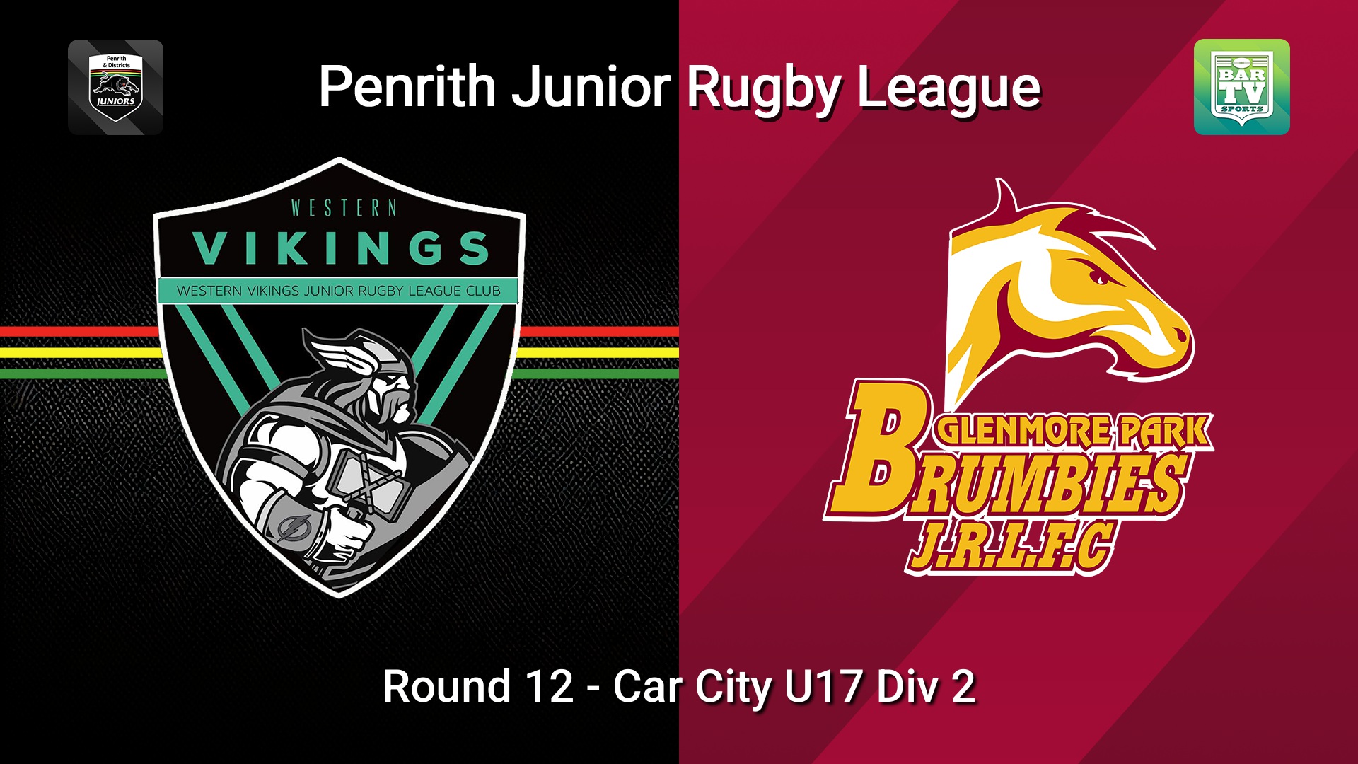 260718-video-Penrith & District Junior Rugby League Round 12 - Car City U17 Div 2 - Western Vikings v Glenmore Park Minigame Slate Image