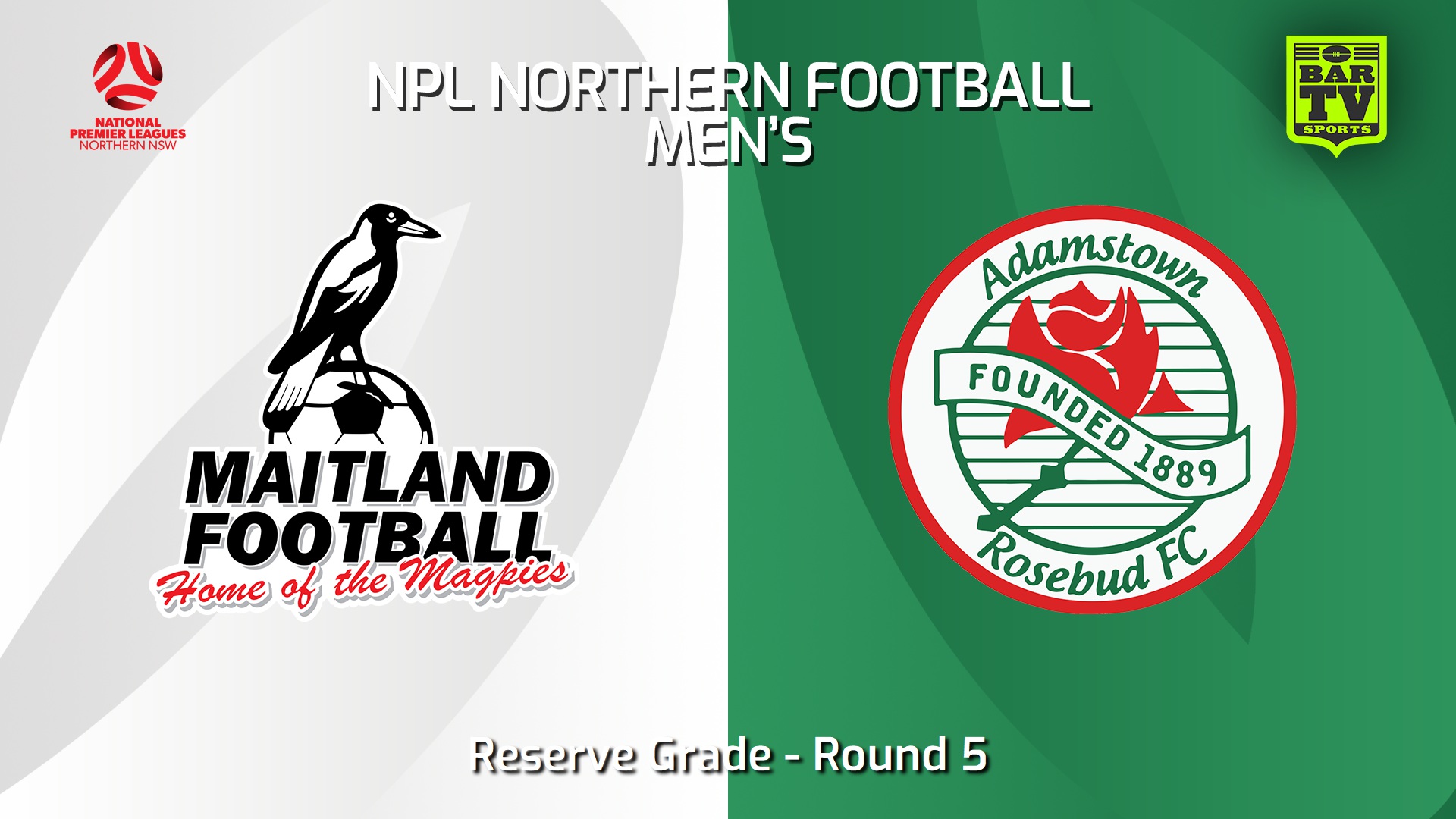240323-NNSW NPLM Res Round 5 - Maitland FC Res v Adamstown Rosebud FC Res Slate Image