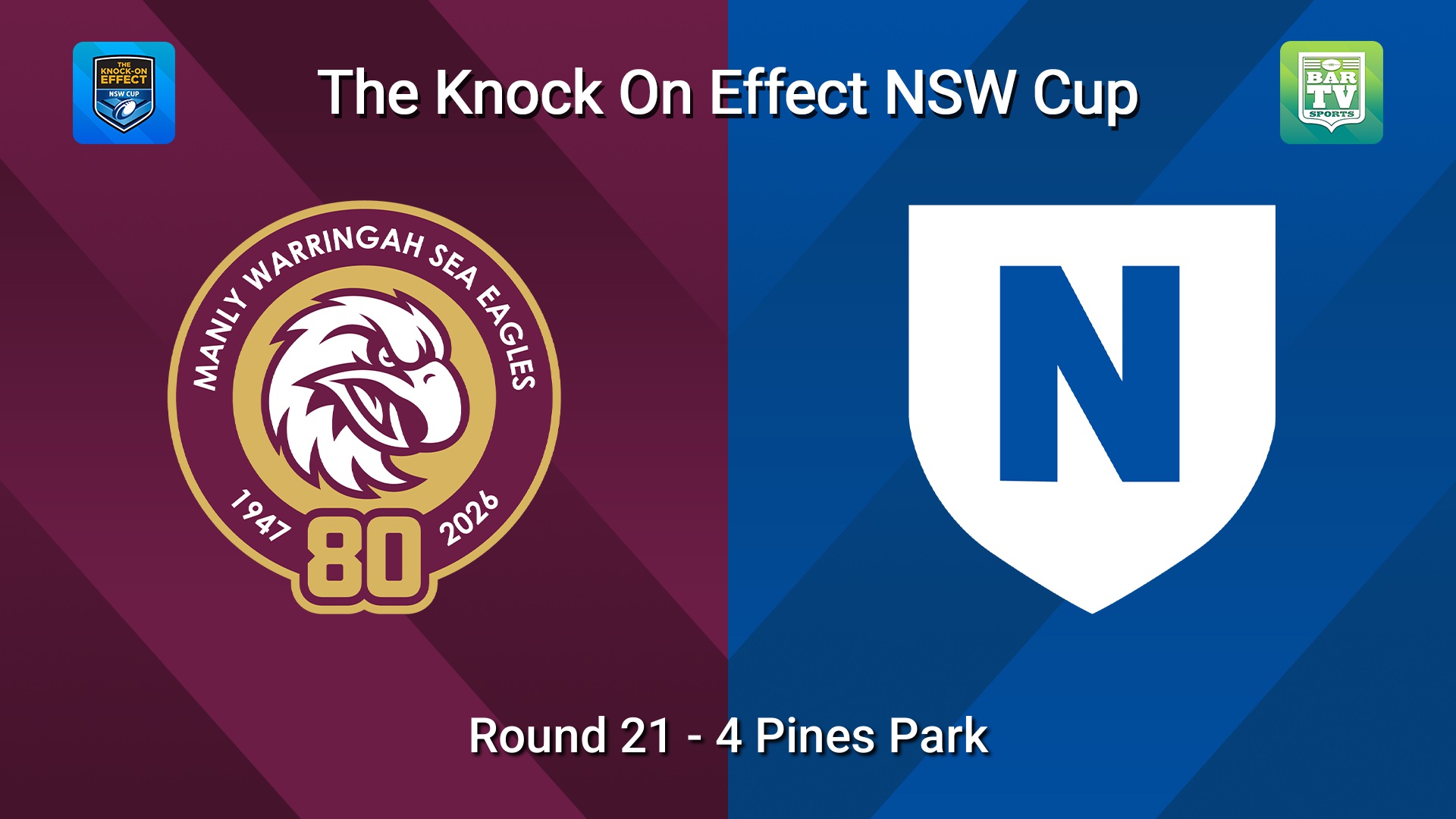 260726-video-The Knock-On Effect NSW Cup Round 21 - Manly Warringah Sea Eagles v Newtown Jets Slate Image