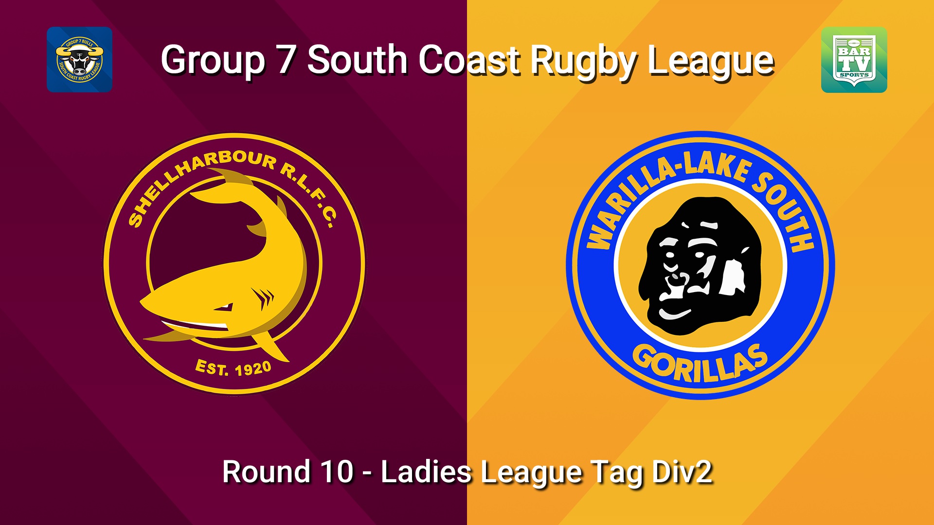 260628-video-South Coast Round 10 - Ladies League Tag Div2 - Shellharbour Sharks v Warilla-Lake South Slate Image