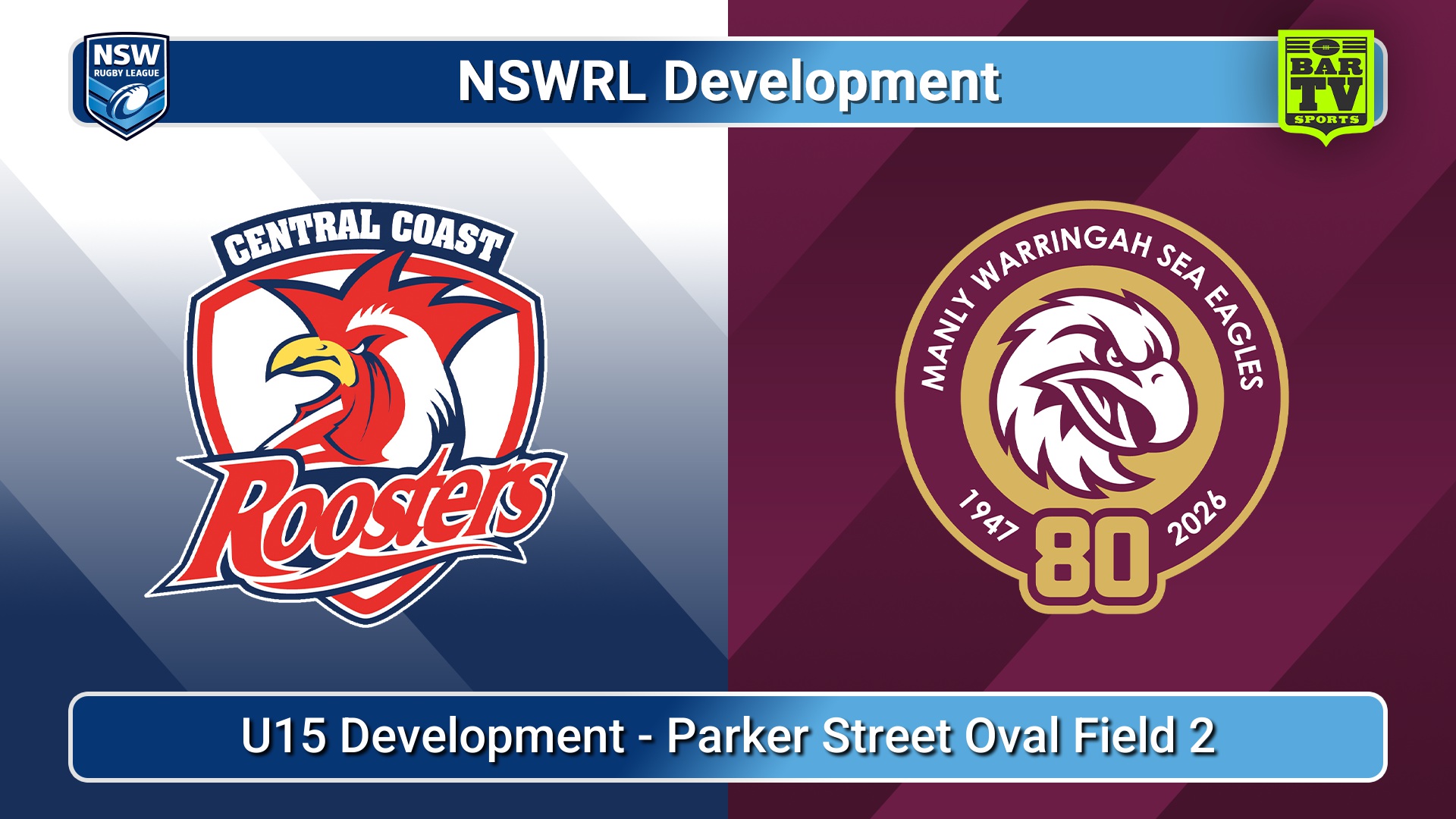 260716-video-NSWRL Development Game 62 - U15 Development - Central Coast Roosters v Manly Warringah Sea Eagles Slate Image