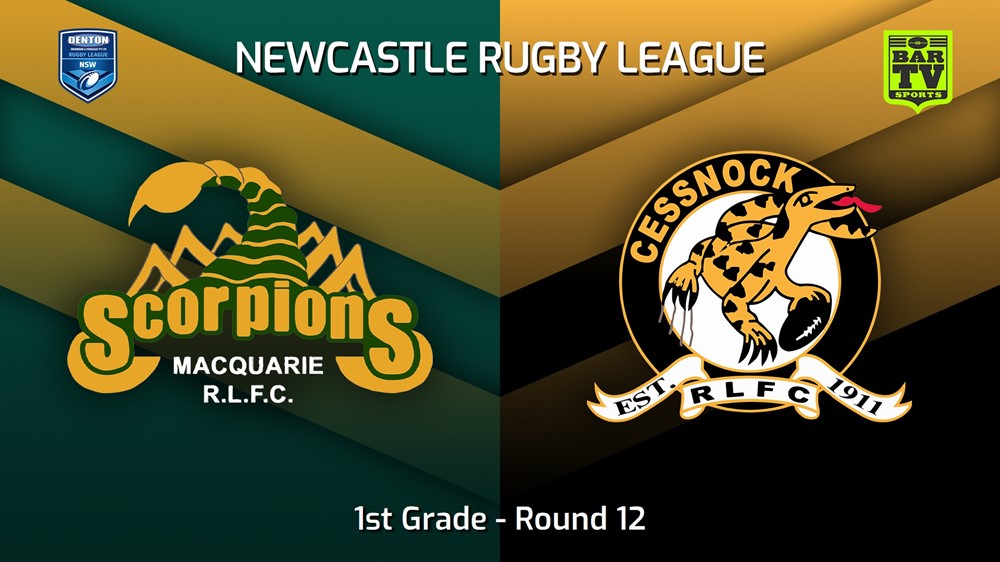 220618-Newcastle Round 12 - 1st Grade - Macquarie Scorpions v Cessnock Goannas Slate Image