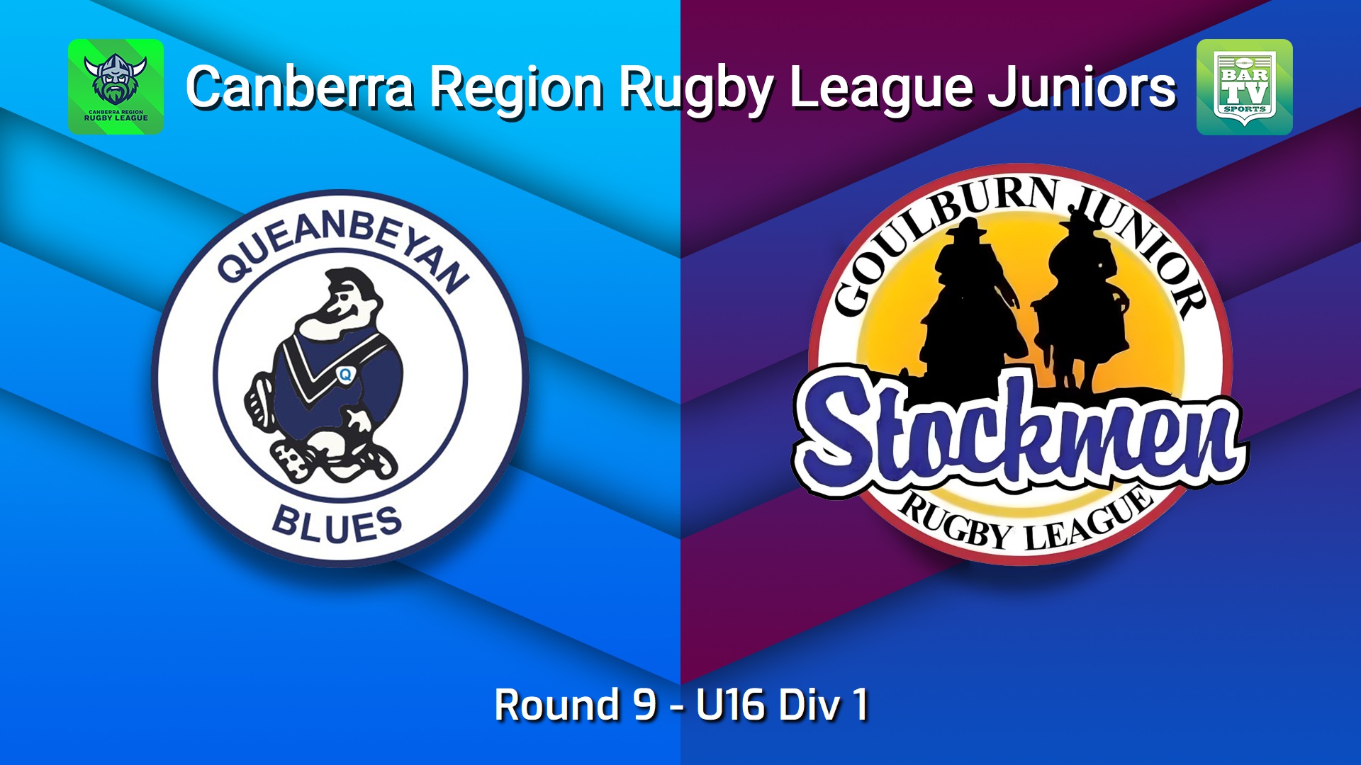 260703-video-Canberra Region Rugby League Juniors Round 9 - U16 Div 1 - Queanbeyan Blues Juniors v Goulburn Junior Stockmen Slate Image