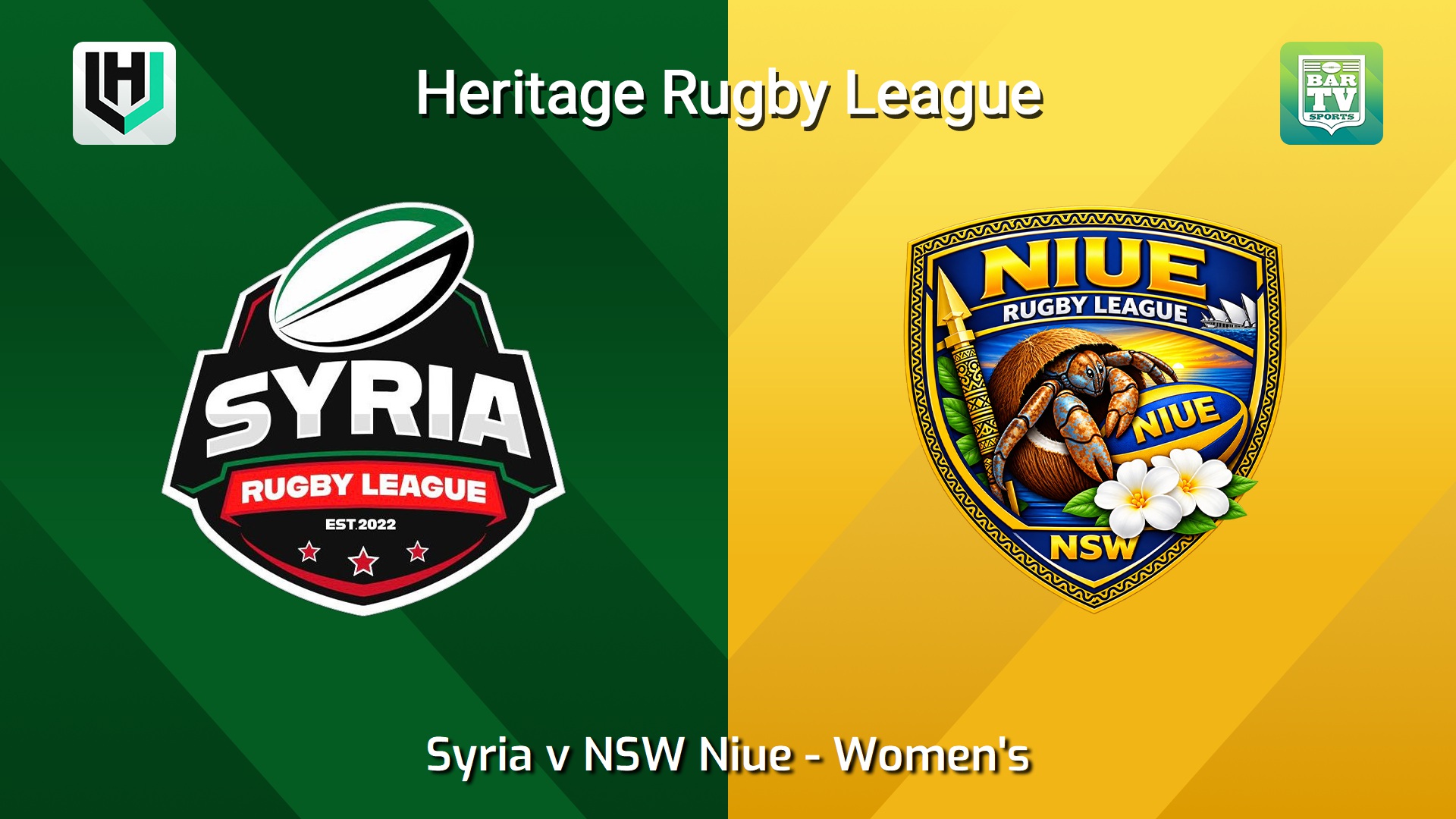 261101-video-Heritage RL Women's - Syria Falcons v NSW Niue Slate Image
