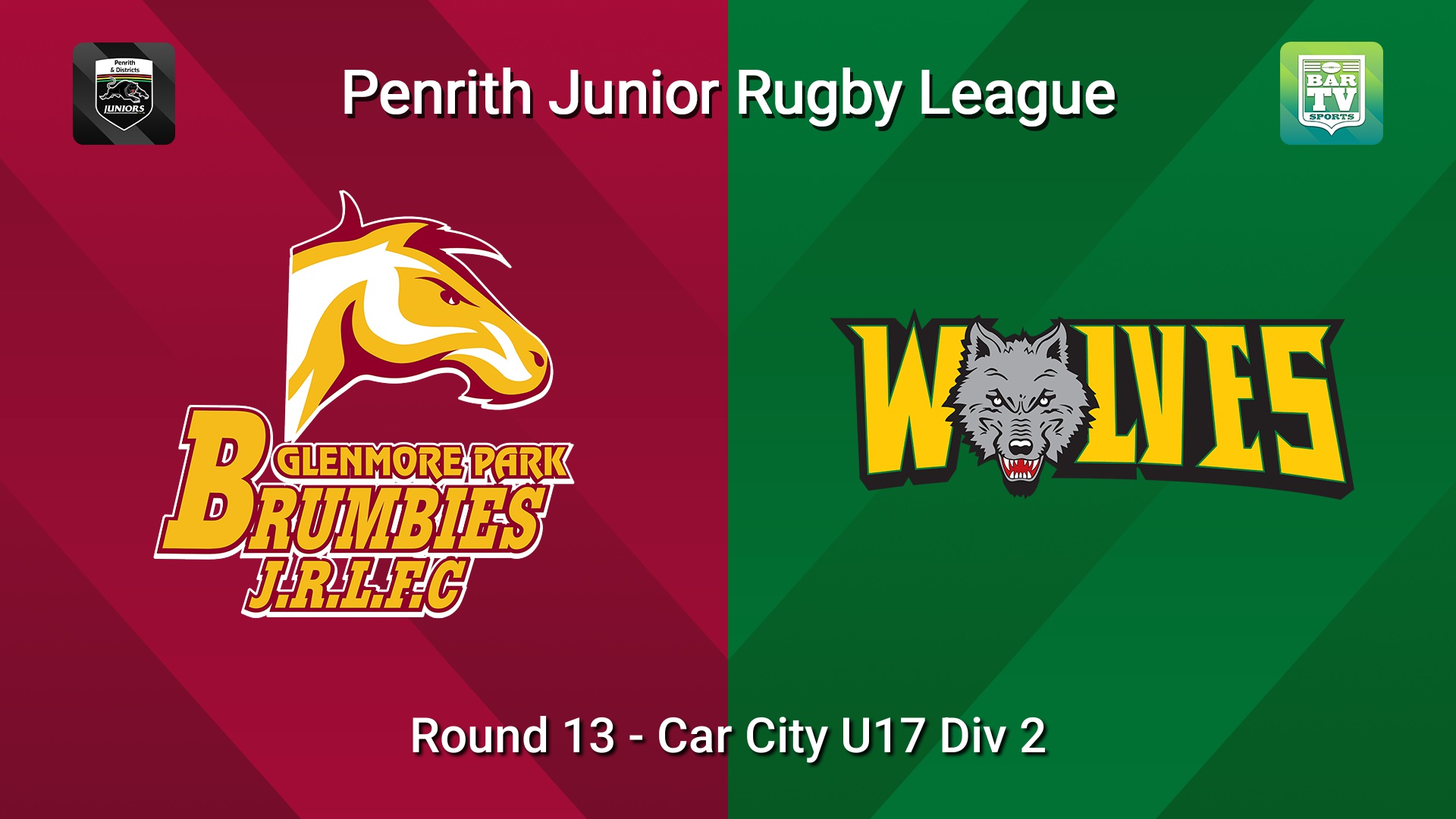 260725-video-Penrith & District Junior Rugby League Round 13 - Car City U17 Div 2 - Glenmore Park v Windsor Wolves Slate Image