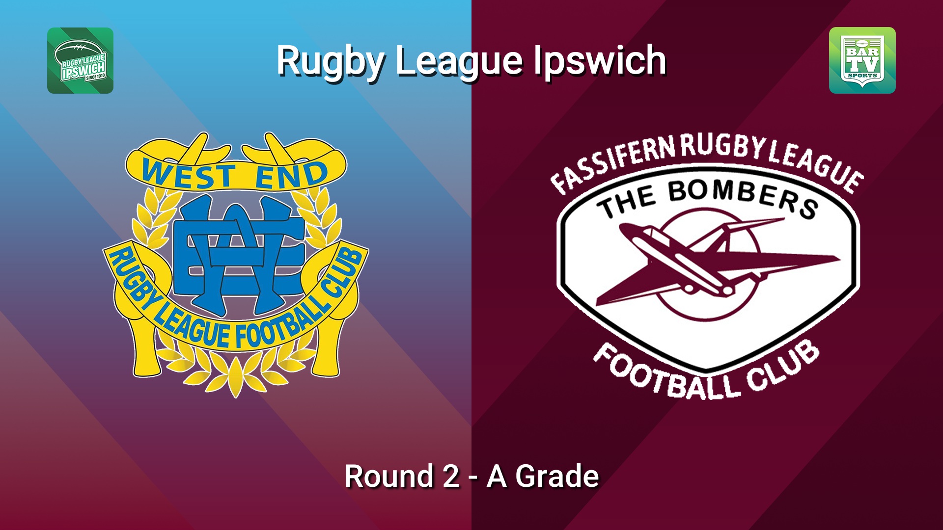 260328-video-Rugby League Ipswich Round 2 - A Grade - West End v Fassifern Bombers Slate Image
