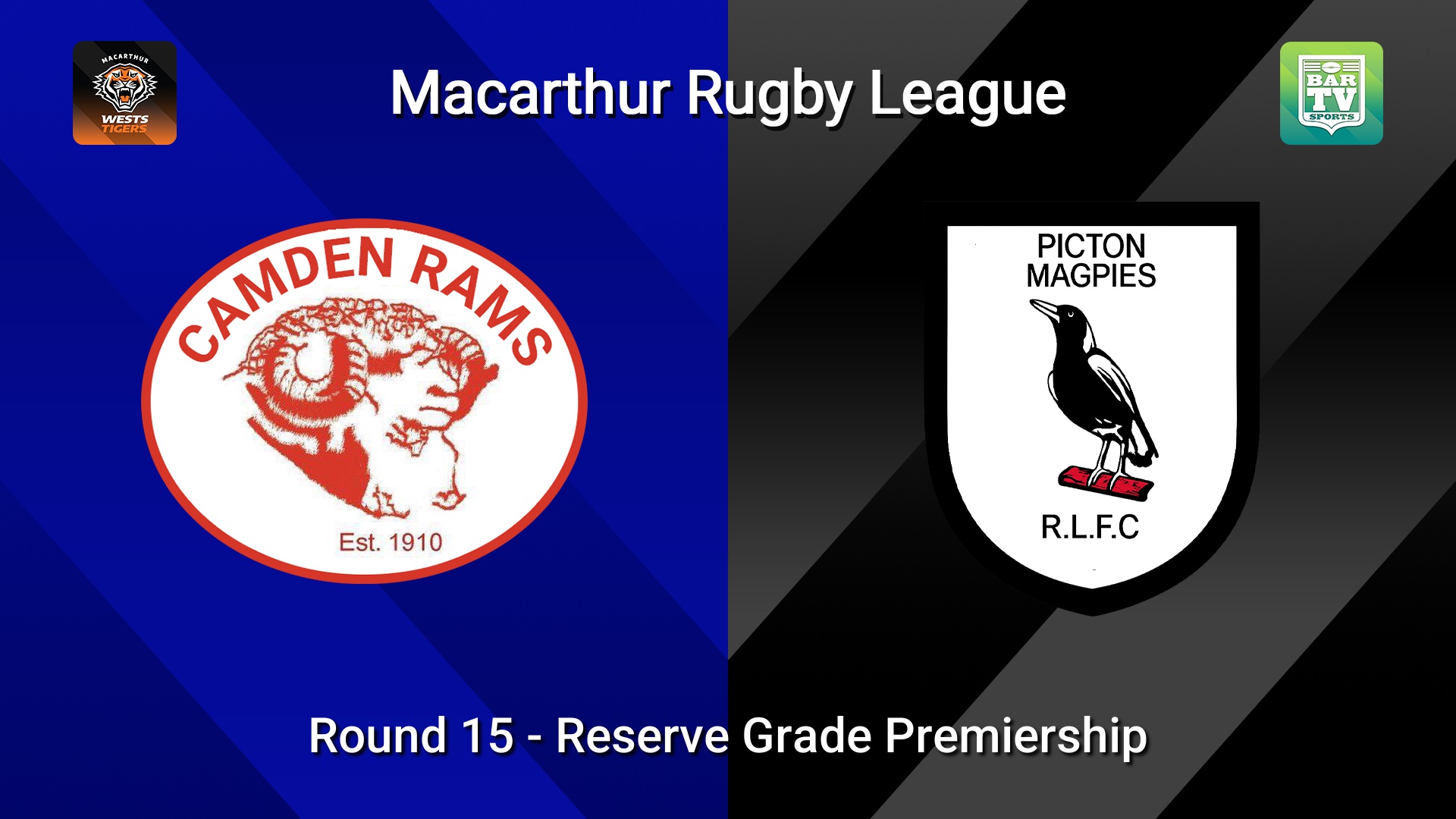 260815-video-Macarthur RL Round 15 - Reserve Grade Premiership - Camden Rams v Picton Magpies Slate Image