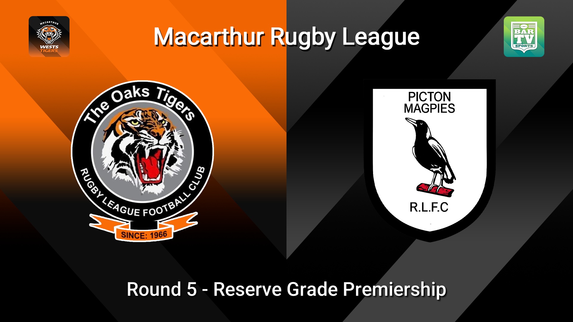 260517-video-Macarthur RL Round 5 - Reserve Grade Premiership - The Oaks Tigers v Picton Magpies Minigame Slate Image