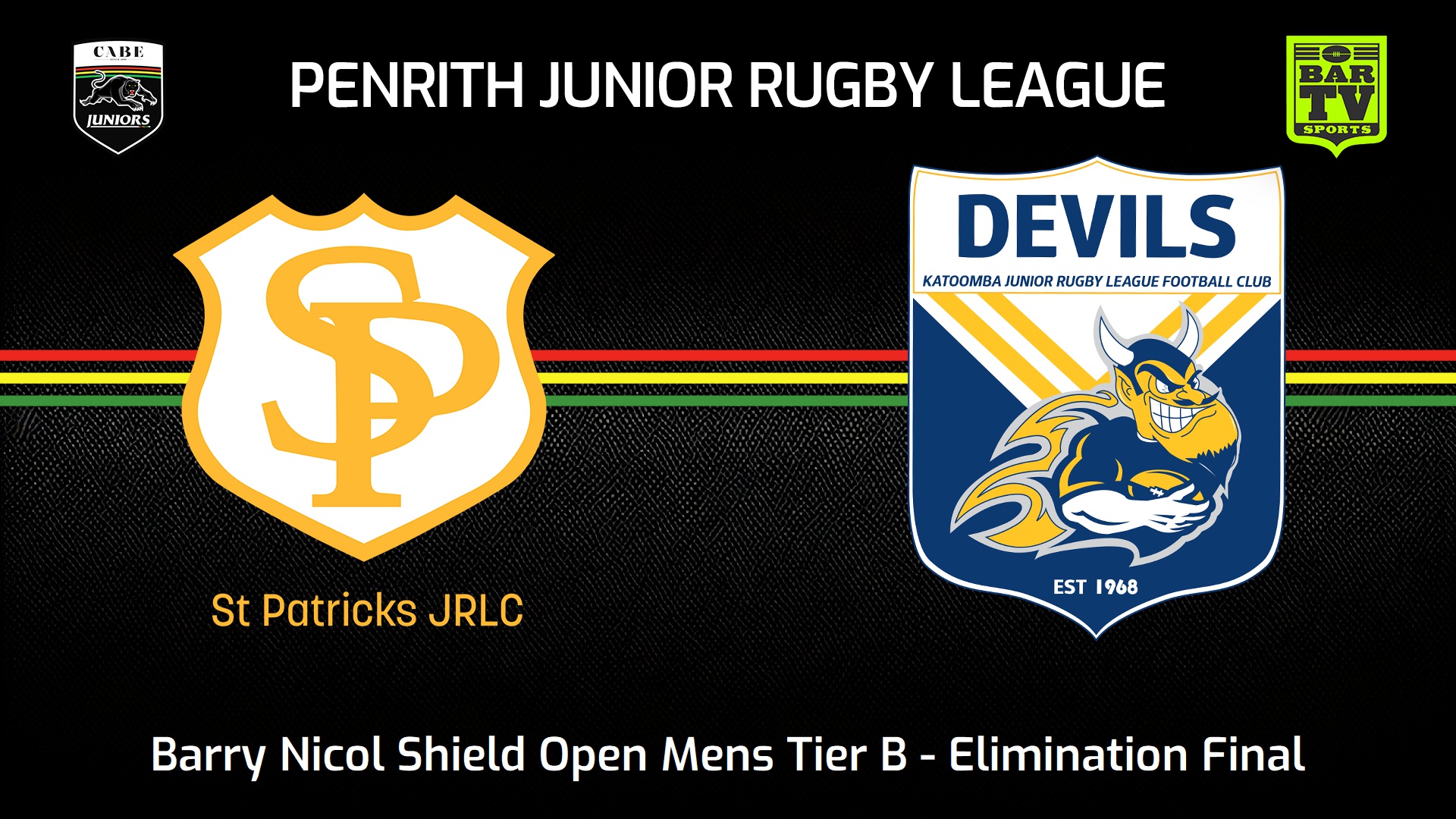 240824-video-Penrith & District Junior Rugby League Elimination Final - Barry Nicol Shield Open Mens - St Patricks v Katoomba Devils Slate Image