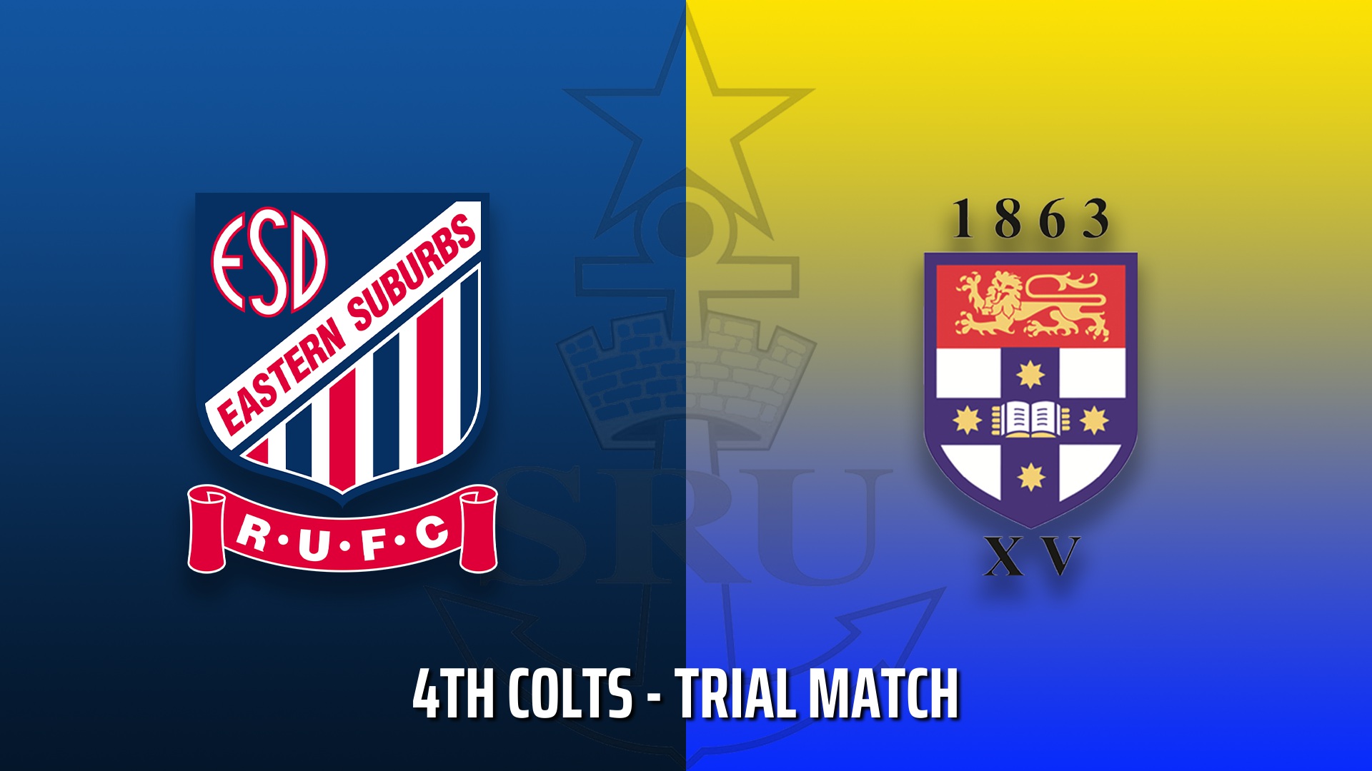 220326-Sydney Rugby Union Trial match - 4th Colts - Eastern Suburbs Sydney v Sydney University Slate Image