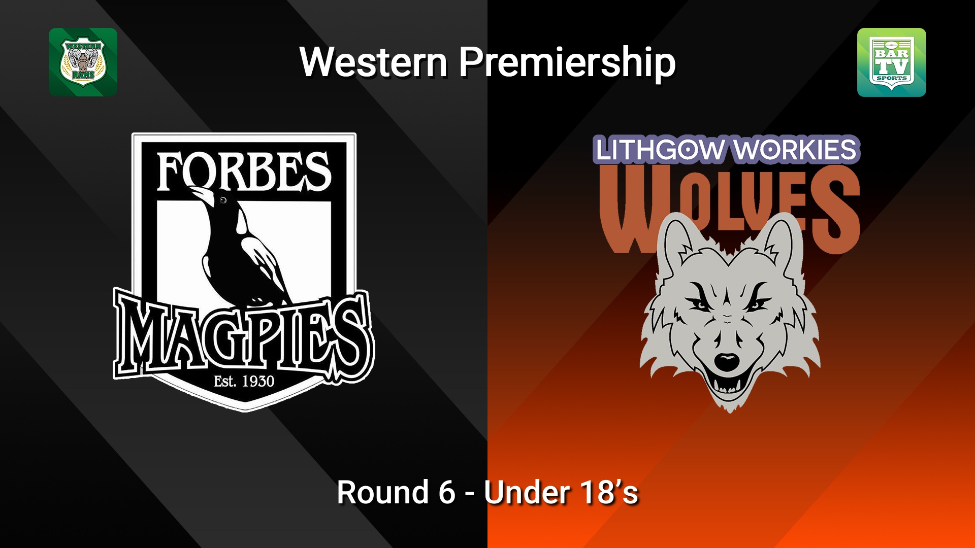 260524-video-Western Premiership Round 6 - Under 18’s - Forbes Magpies v Lithgow Workies Wolves Slate Image