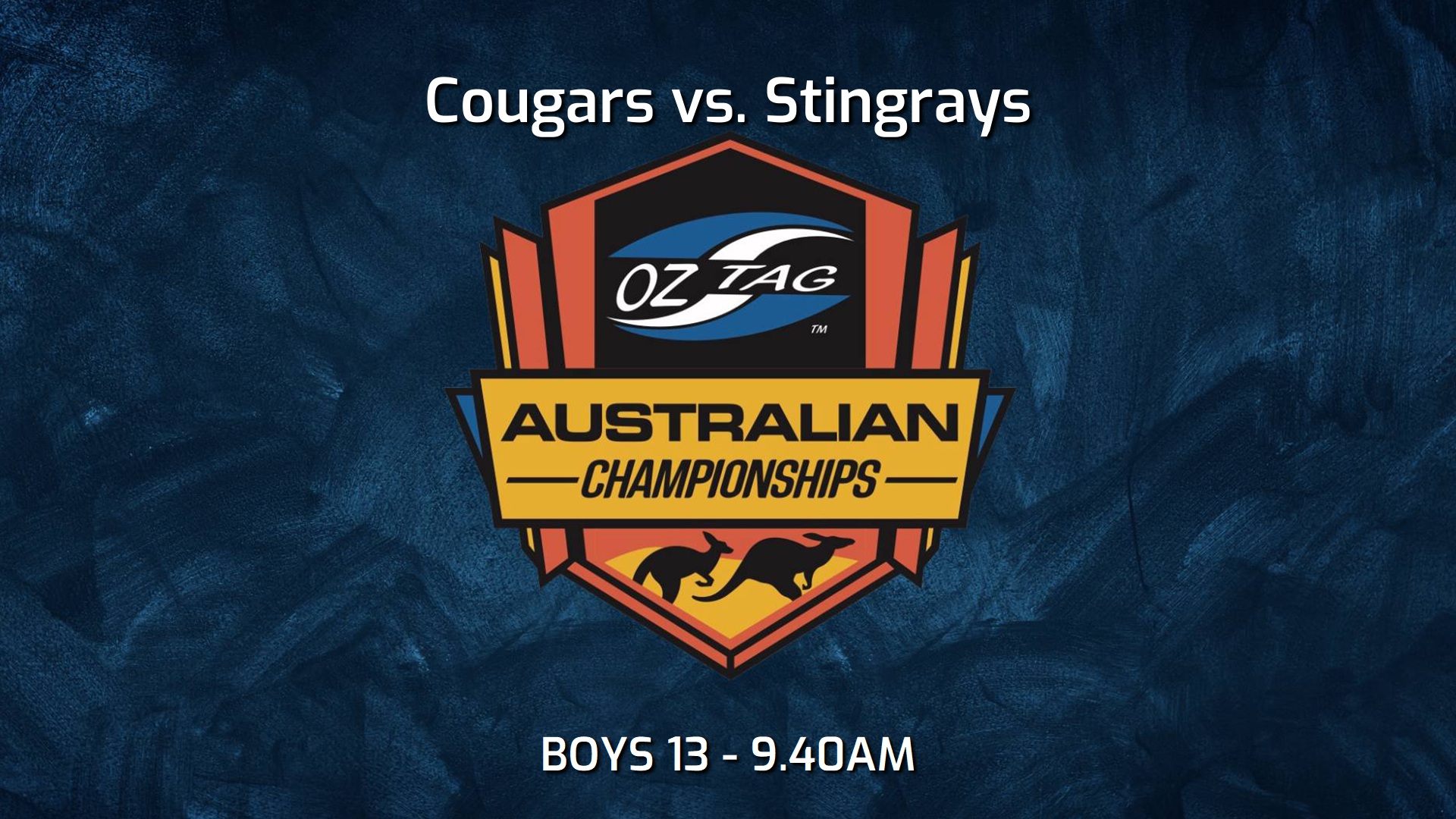 241020-video-Australian Championships - Juniors Quarter Final - BOYS 13 - ACT Cougars v Sutherland Shire Stingrays Slate Image