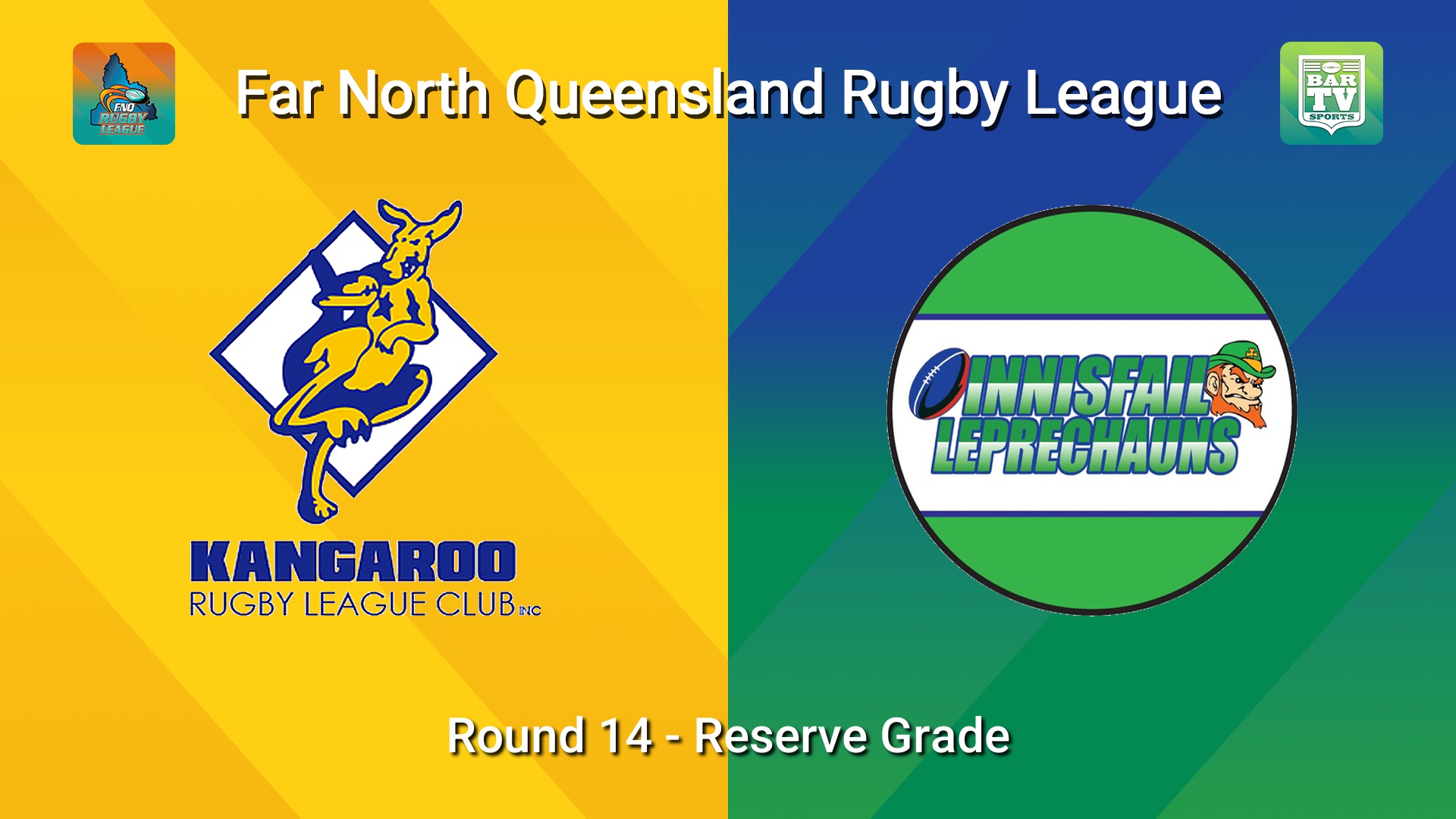 260705-video-FNQ Rugby League Round 14 - Reef Print & Design Reserve Grade - Cairns Kangaroos v Innisfail Leprechauns  Minigame Slate Image