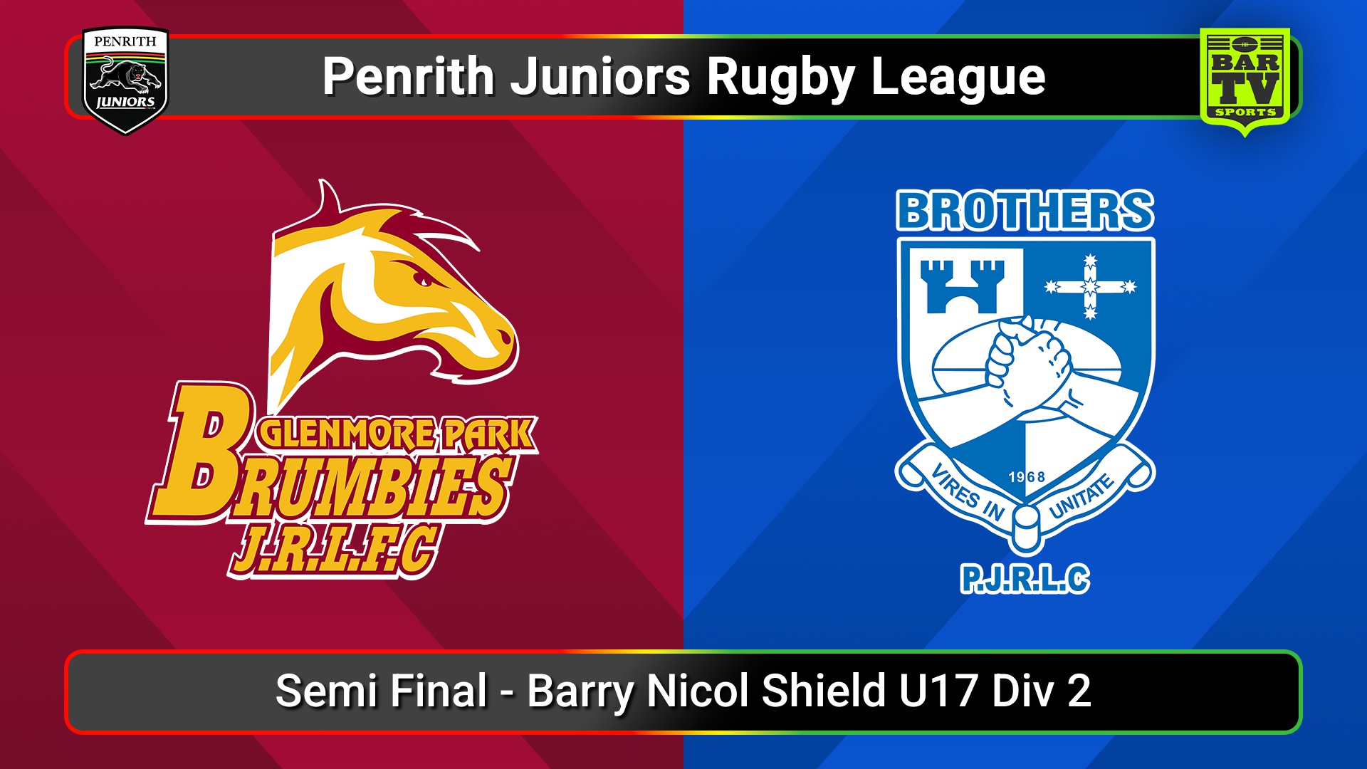 250816-video-Penrith & District Junior Rugby League Semi Final - Barry Nicol Shield U17 Div 2 - Glenmore Park v Brothers Slate Image