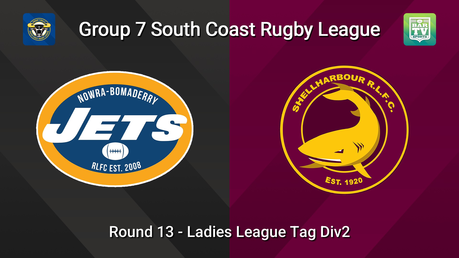 260726-video-South Coast Round 13 - Ladies League Tag Div2 - Nowra-Bomaderry  v Shellharbour Sharks Slate Image