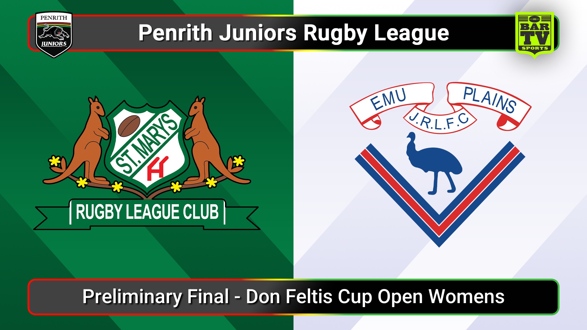 250831-video-Penrith & District Junior Rugby League Preliminary Final - Don Feltis Cup Open Womens - St Marys v Emu Plains Slate Image