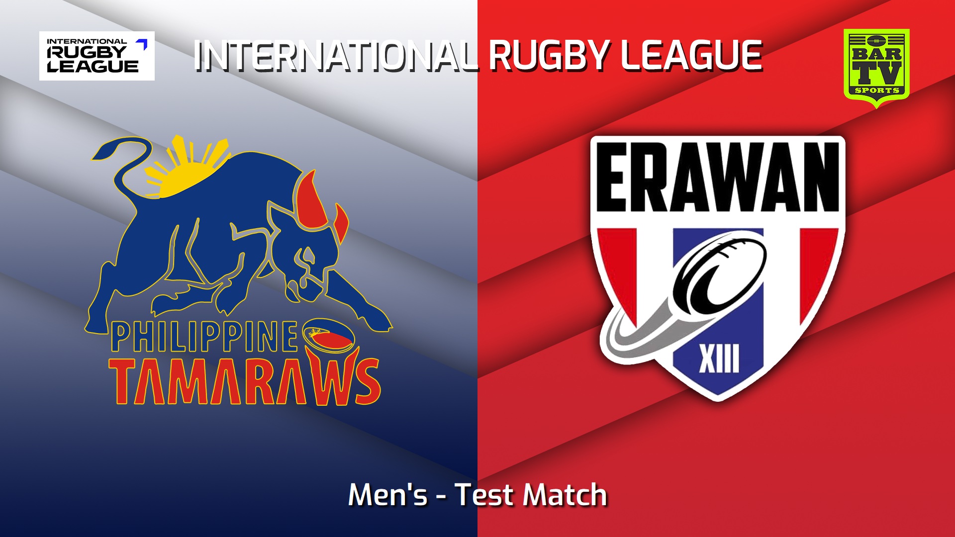221009-International RL Test Match - Men's - Philippines Tamaraws v Thailand Erawan Slate Image