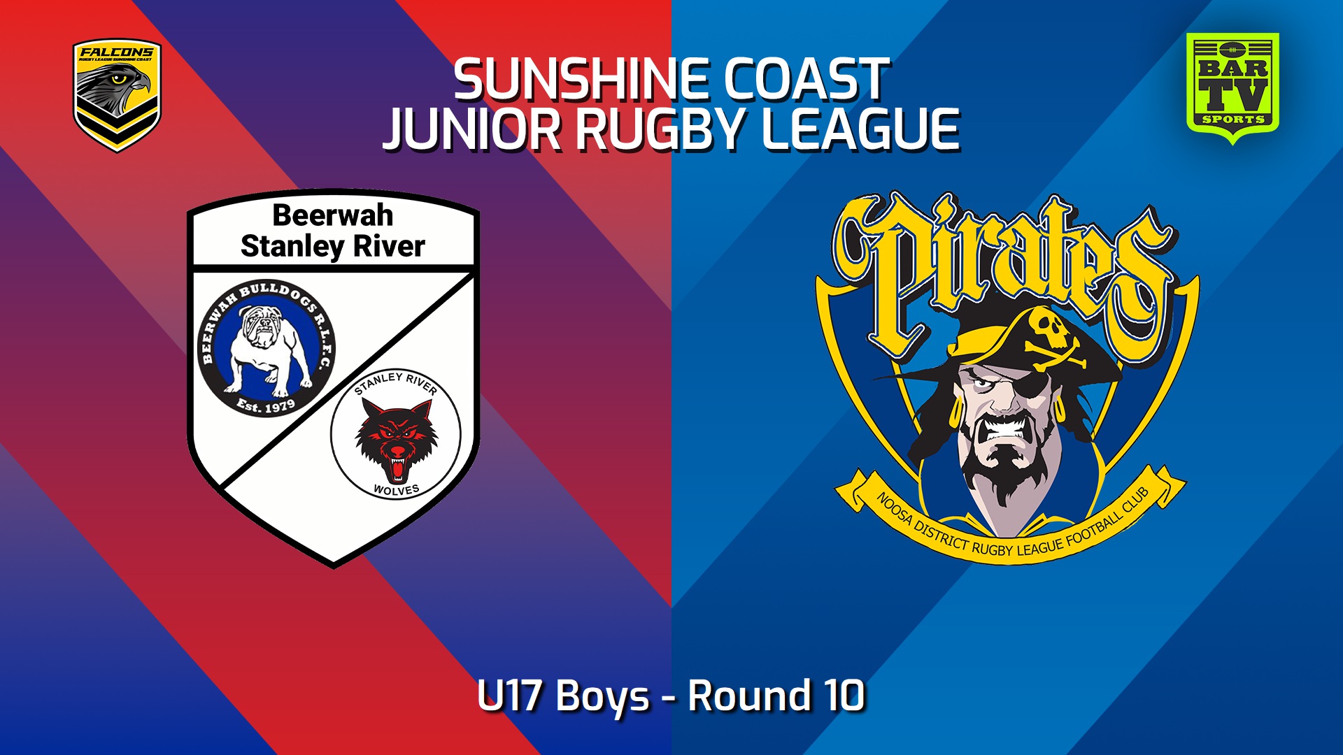 240608-video-Sunshine Coast Junior Rugby League Round 10 - U17 Boys - Beerwah/Stanley River JRL v Noosa Pirates JRL Slate Image