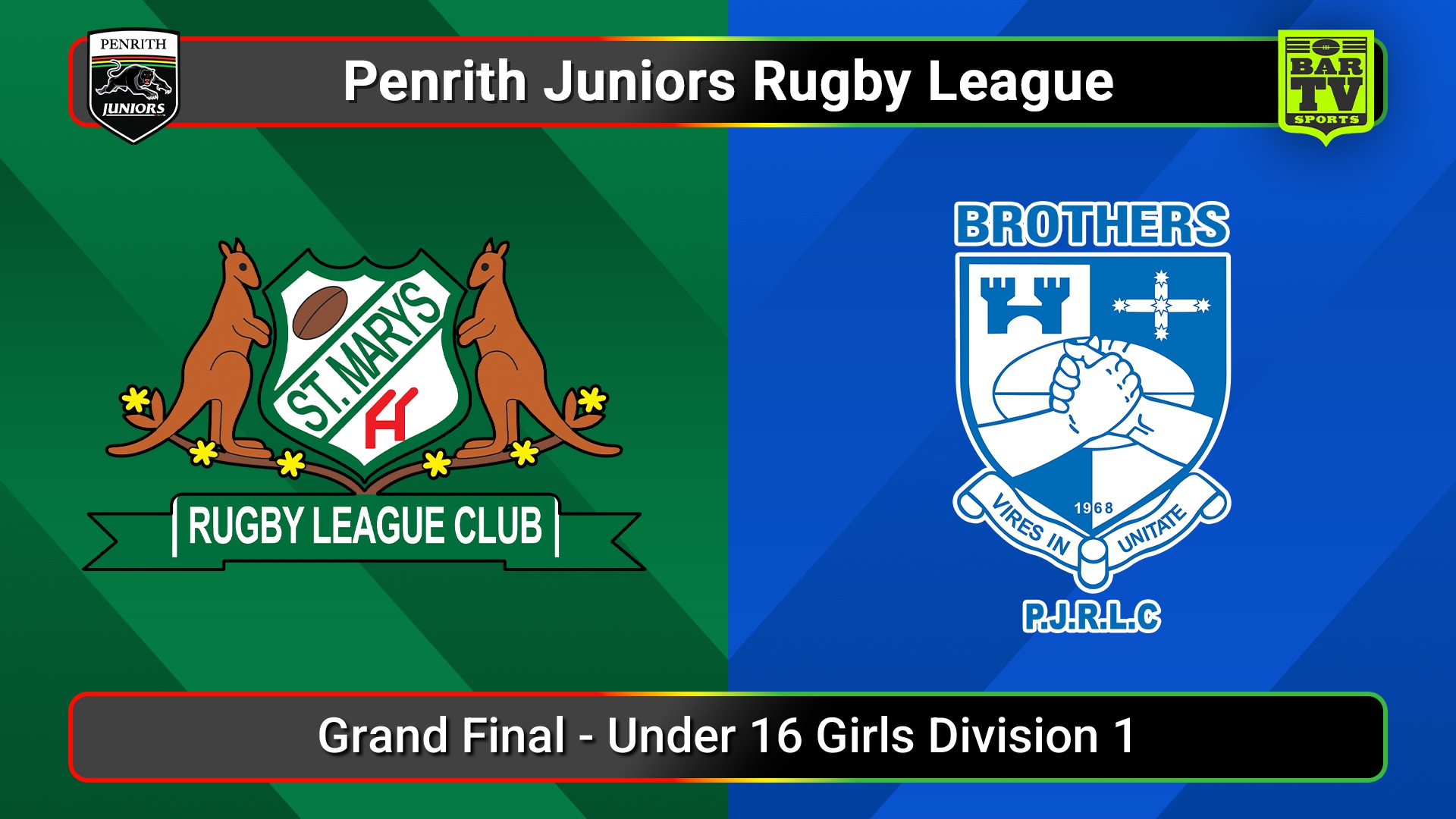 250906-video-Penrith & District Junior Rugby League Grand Final - Under 16 Girls Division 1 - St Marys v Brothers Slate Image