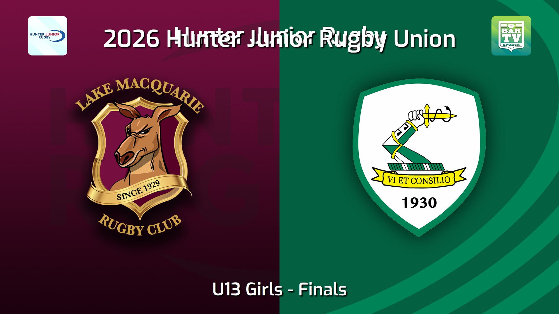 260814-video-Hunter Junior Rugby Union Finals - U13 Girls - Lake Macquarie v Merewether Carlton Slate Image