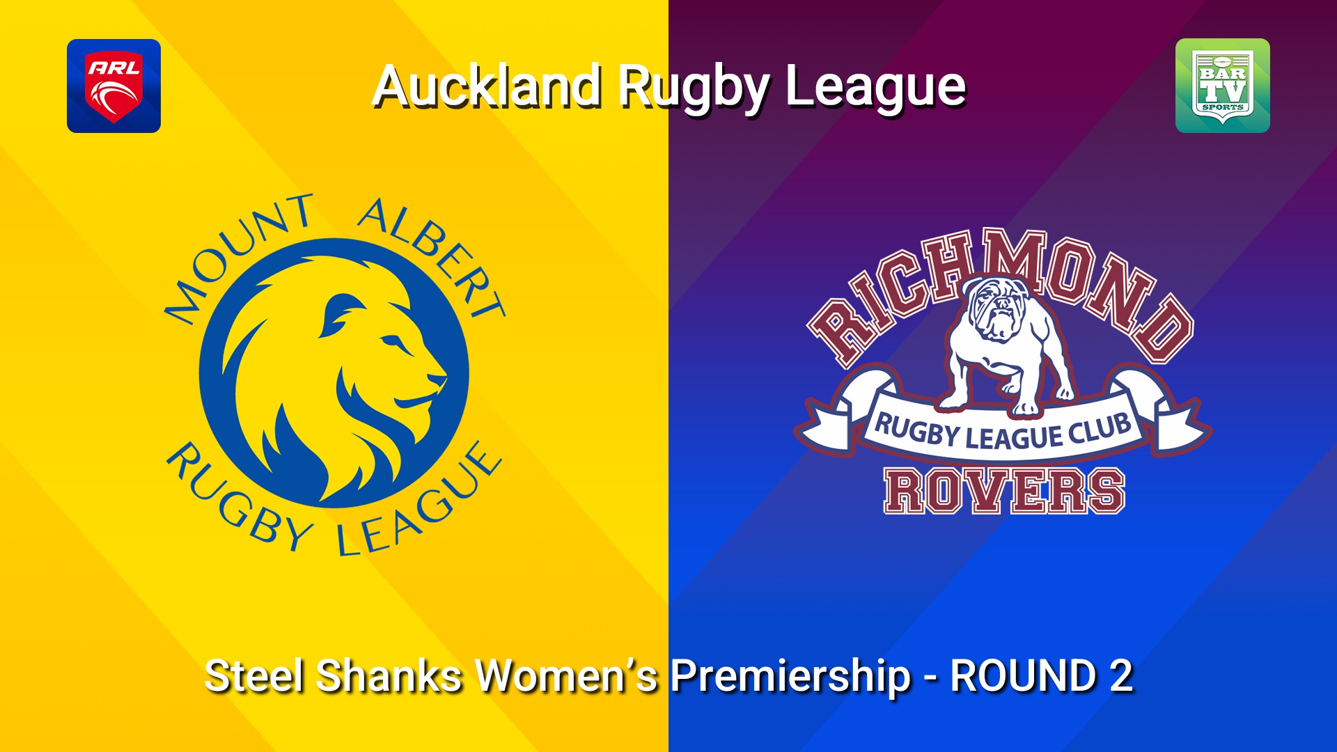 260502-video-Auckland RL ROUND 2 - Steele-Shanks Women’s Premiership - Mt Albert Lions v Richmond Rovers Slate Image