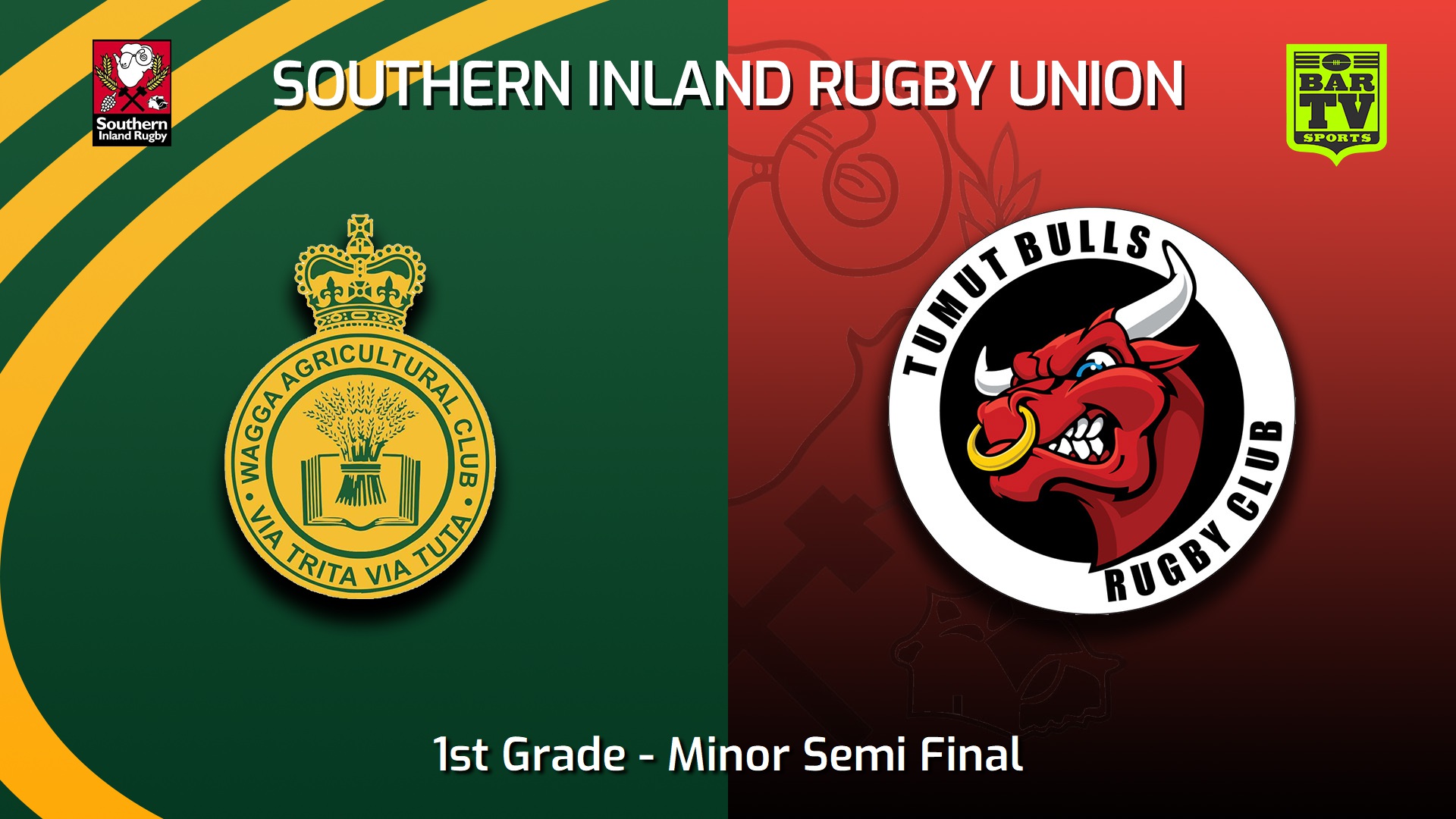 230729-Southern Inland Rugby Union Minor Semi Final - 1st Grade - Wagga Agricultural College v Tumut Bulls Slate Image