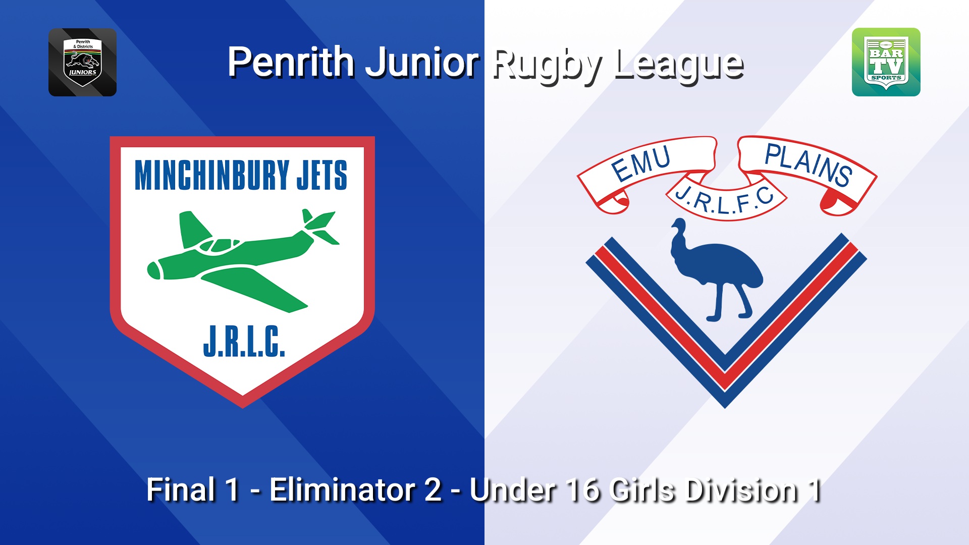 260808-video-Penrith & District Junior Rugby League Final 1 - Eliminator 2 - Under 16 Girls Division 1 - Minchinbury v Emu Plains Slate Image