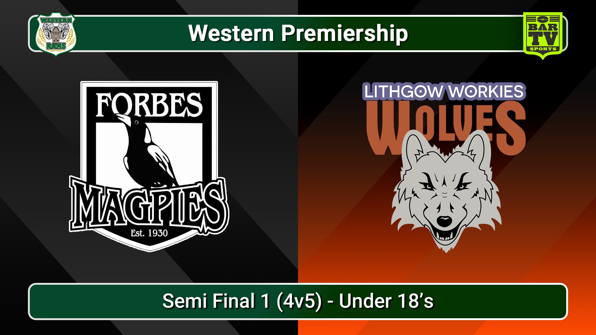 250824-video-Western Premiership Semi Final 1 (4v5) - Under 18’s - Forbes Magpies v Lithgow Workies Wolves Slate Image