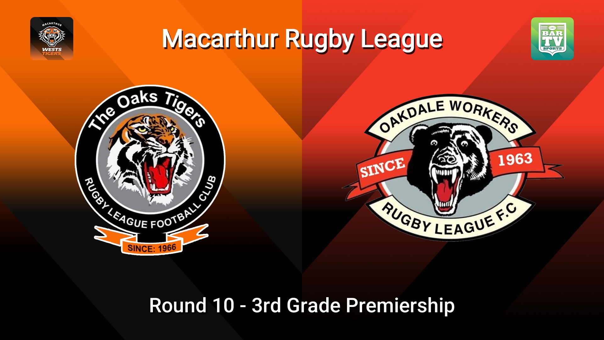 260628-video-Macarthur RL Round 10 - 3rd Grade Premiership - The Oaks Tigers v Oakdale Workers Bears Slate Image